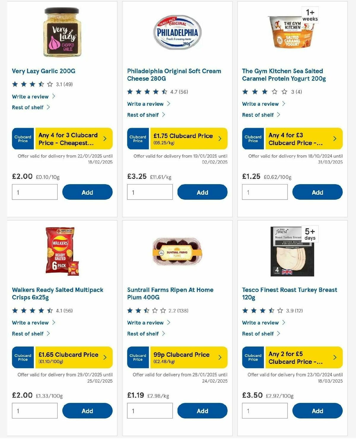 TESCO Offers from 30 January