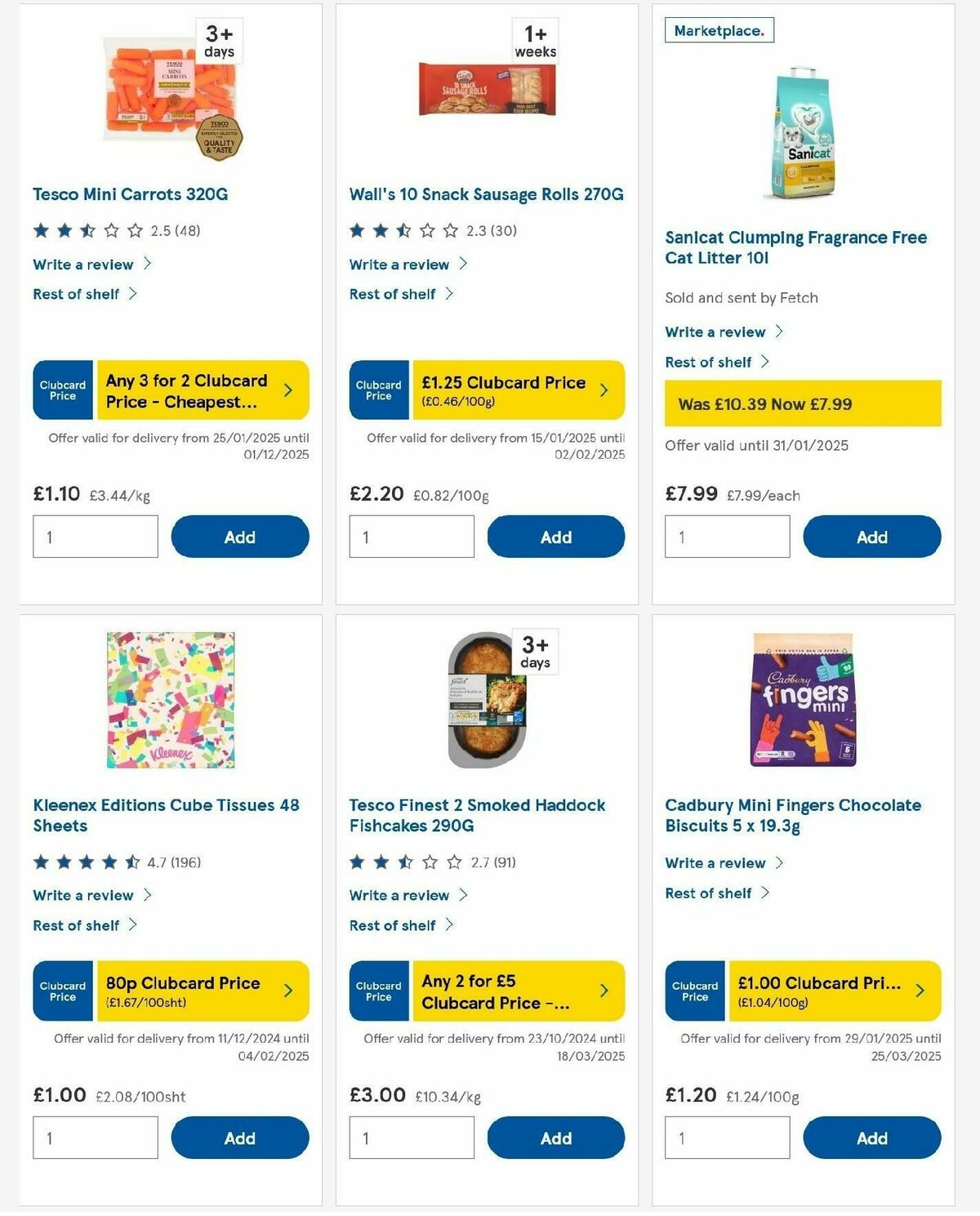 TESCO Offers from 30 January