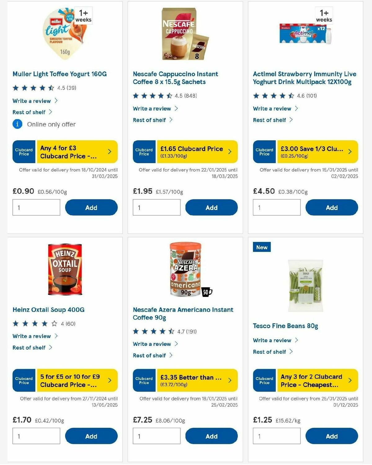 TESCO Offers from 30 January