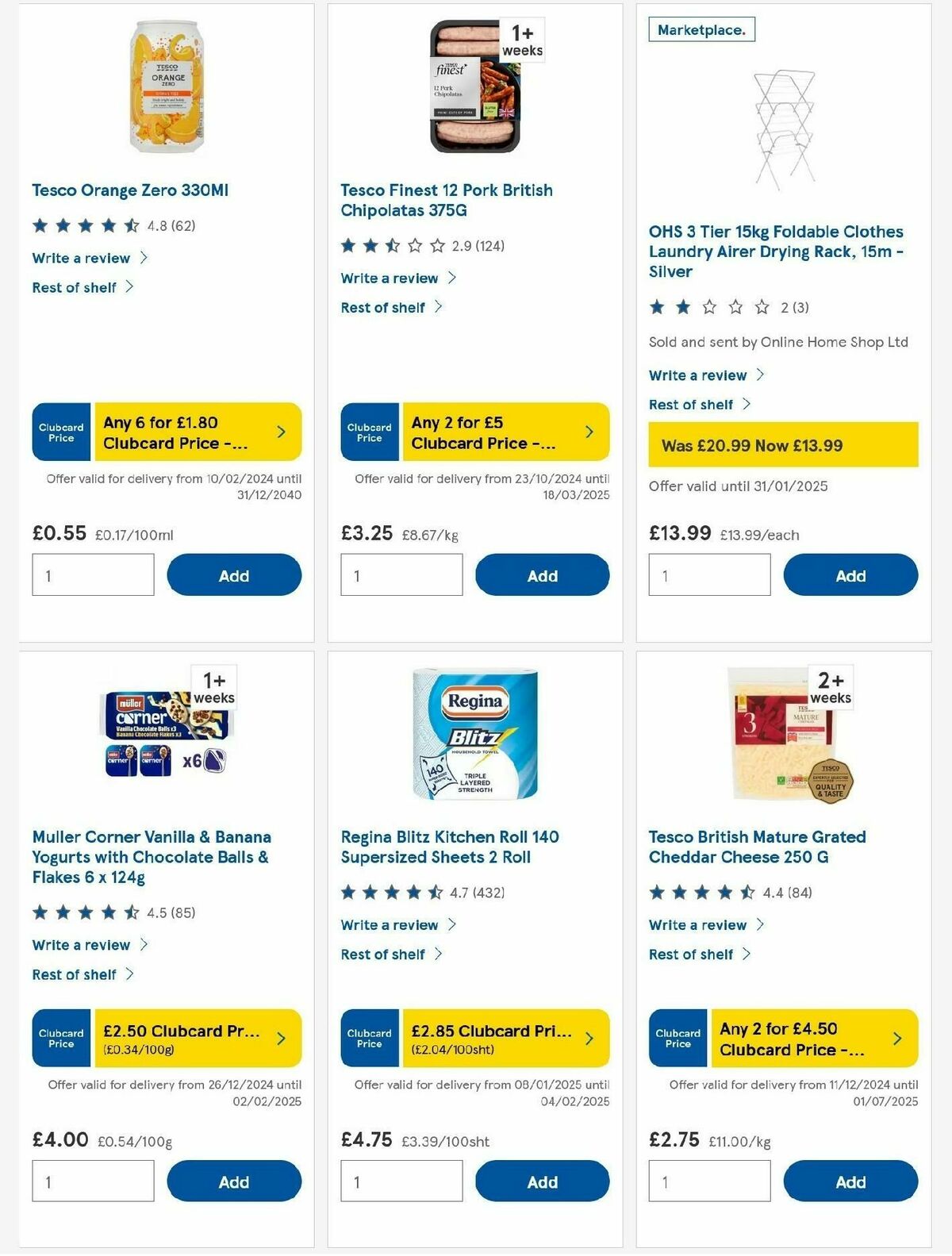 TESCO Offers from 30 January