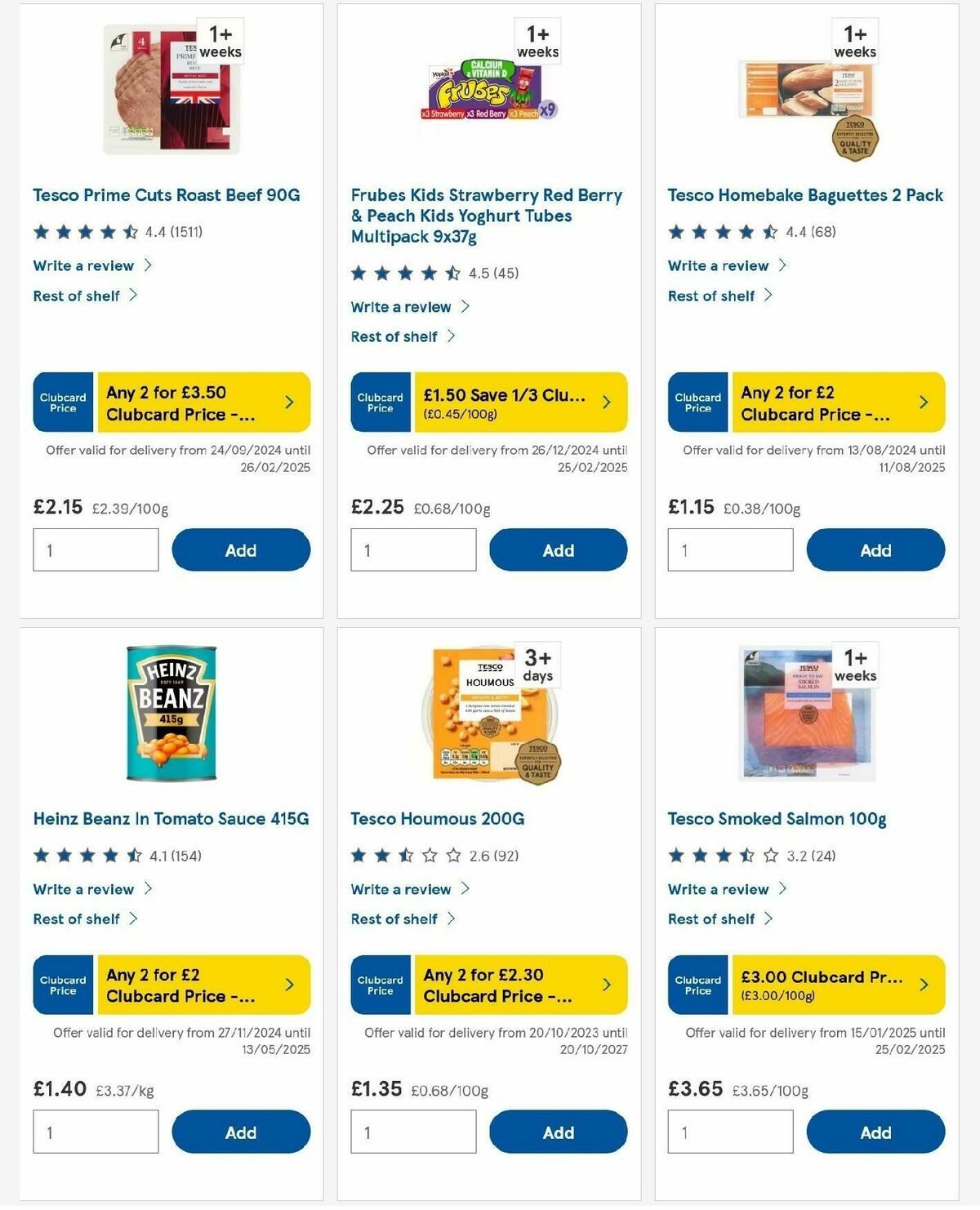 TESCO Offers from 30 January