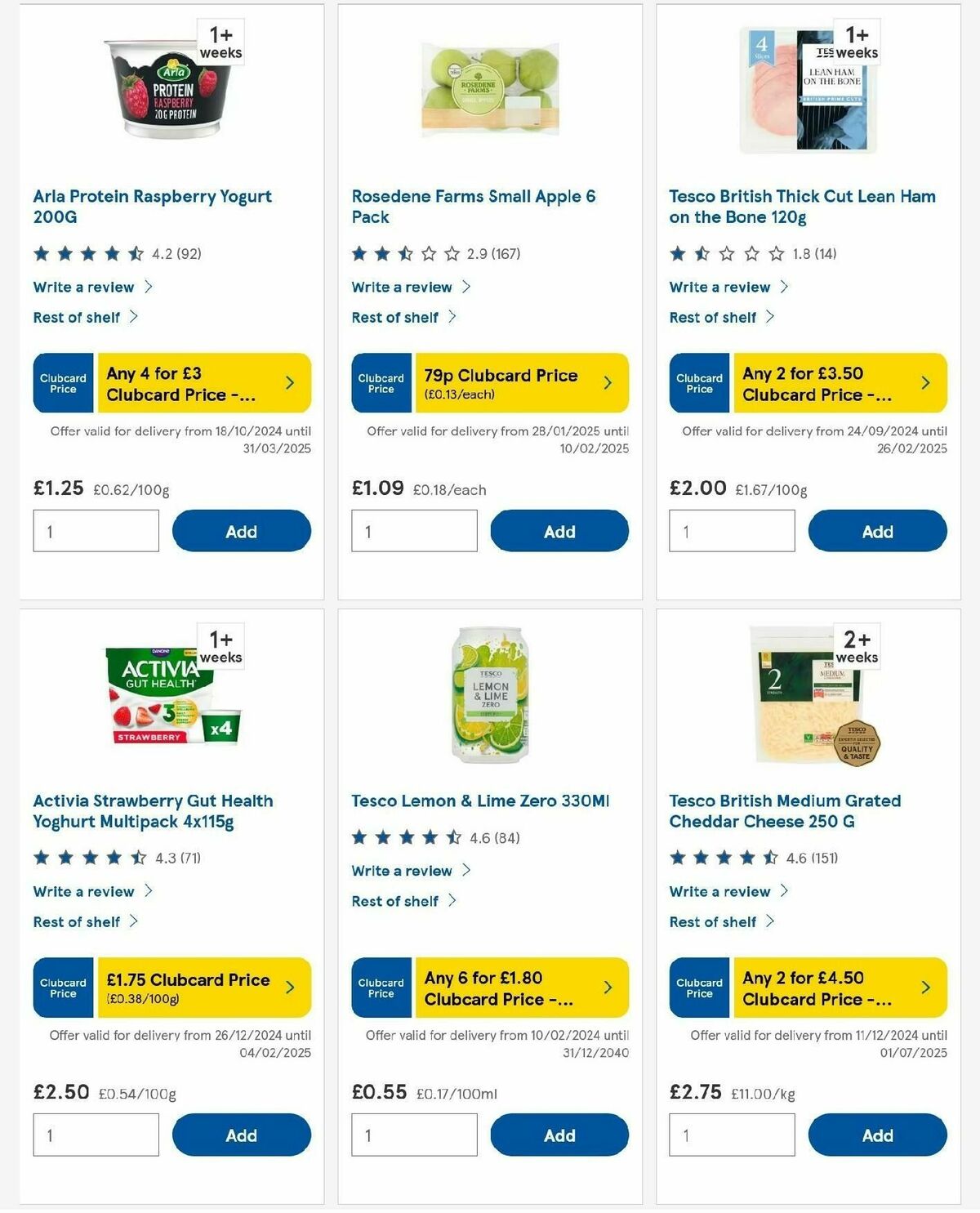 TESCO Offers from 30 January