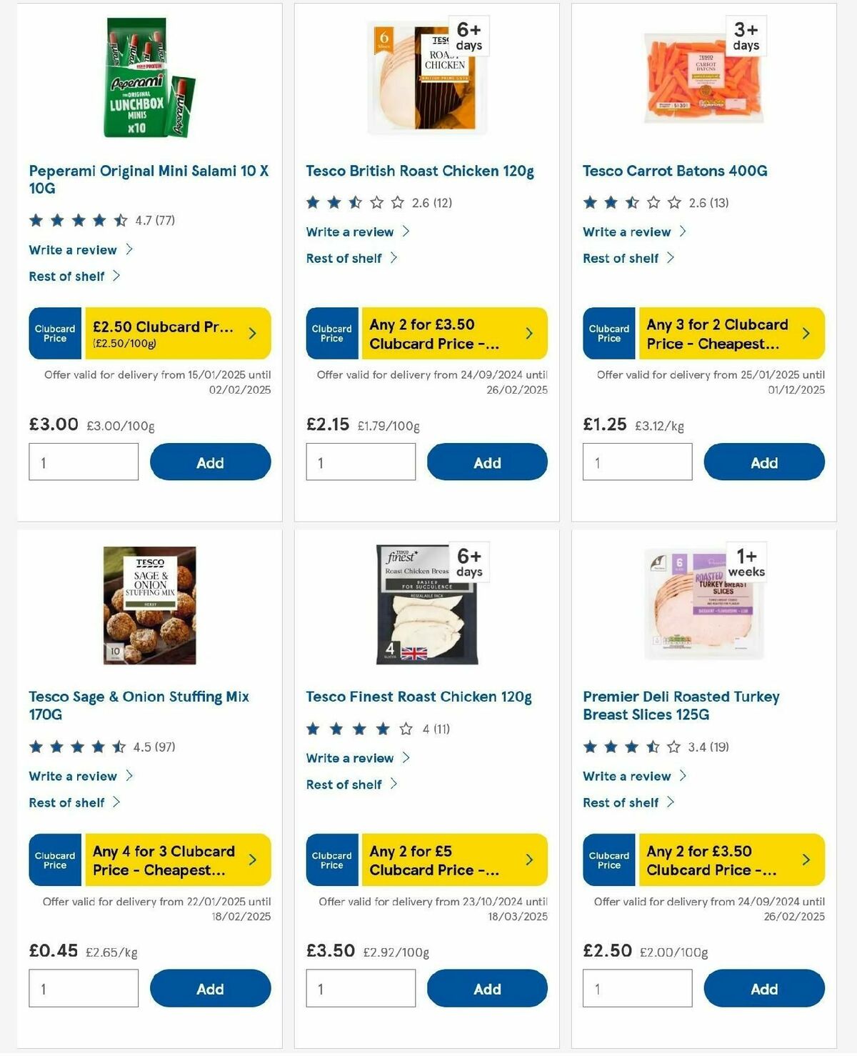 TESCO Offers from 30 January