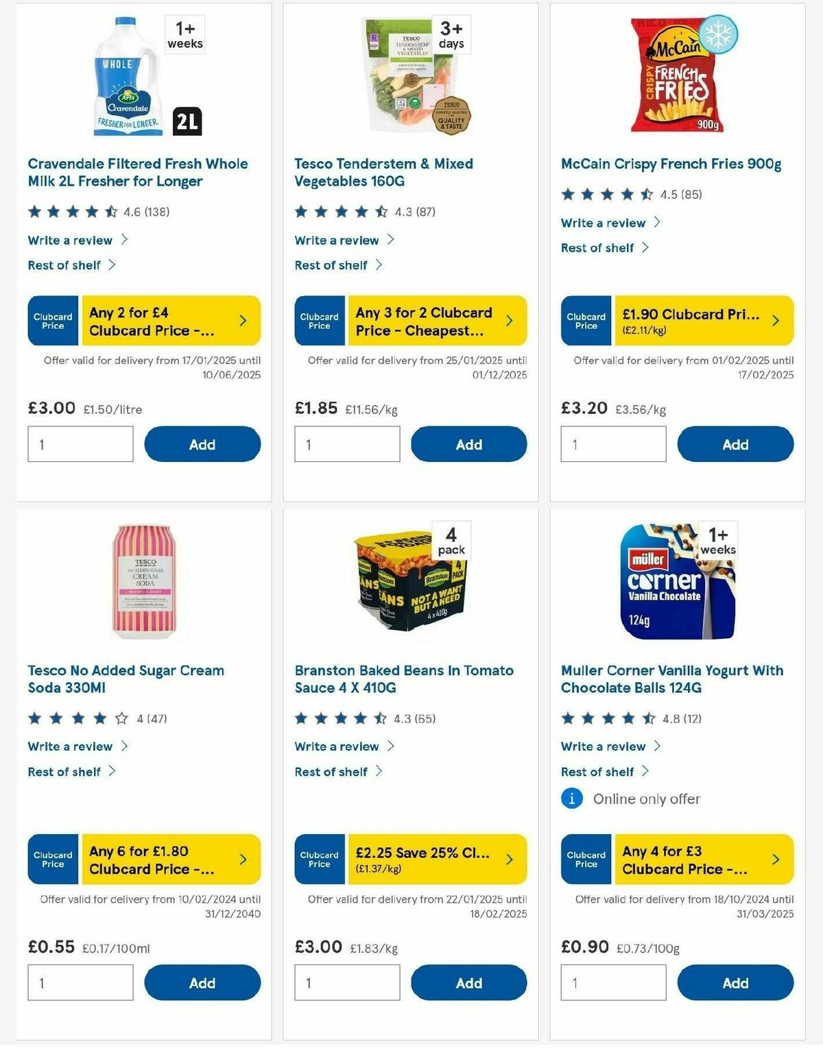 TESCO Offers from 6 February