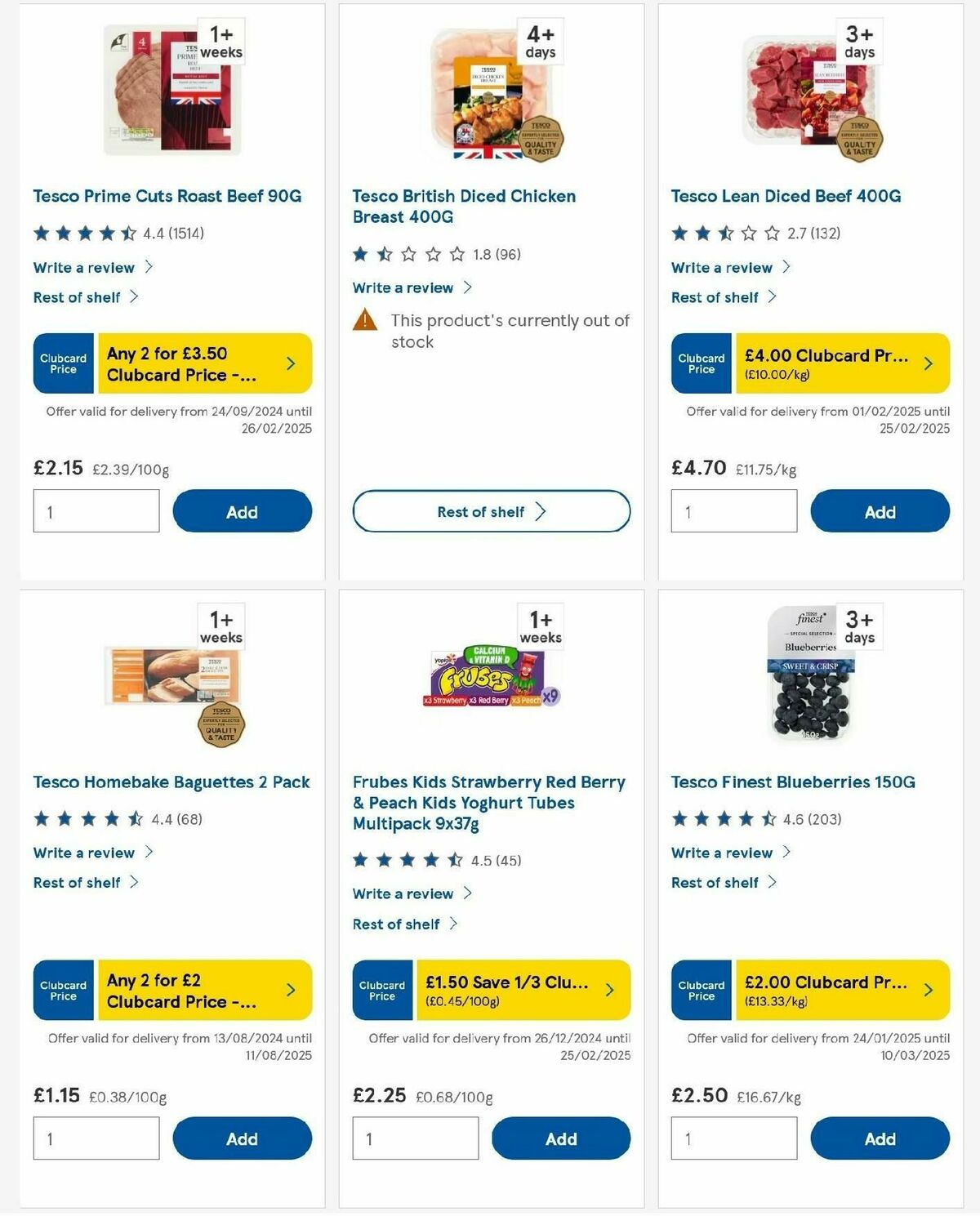 TESCO Offers from 6 February