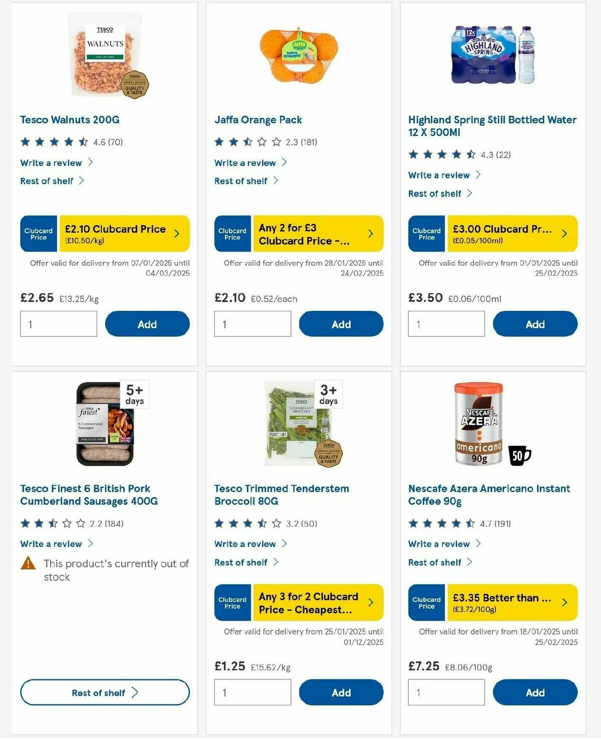 TESCO Offers from 6 February
