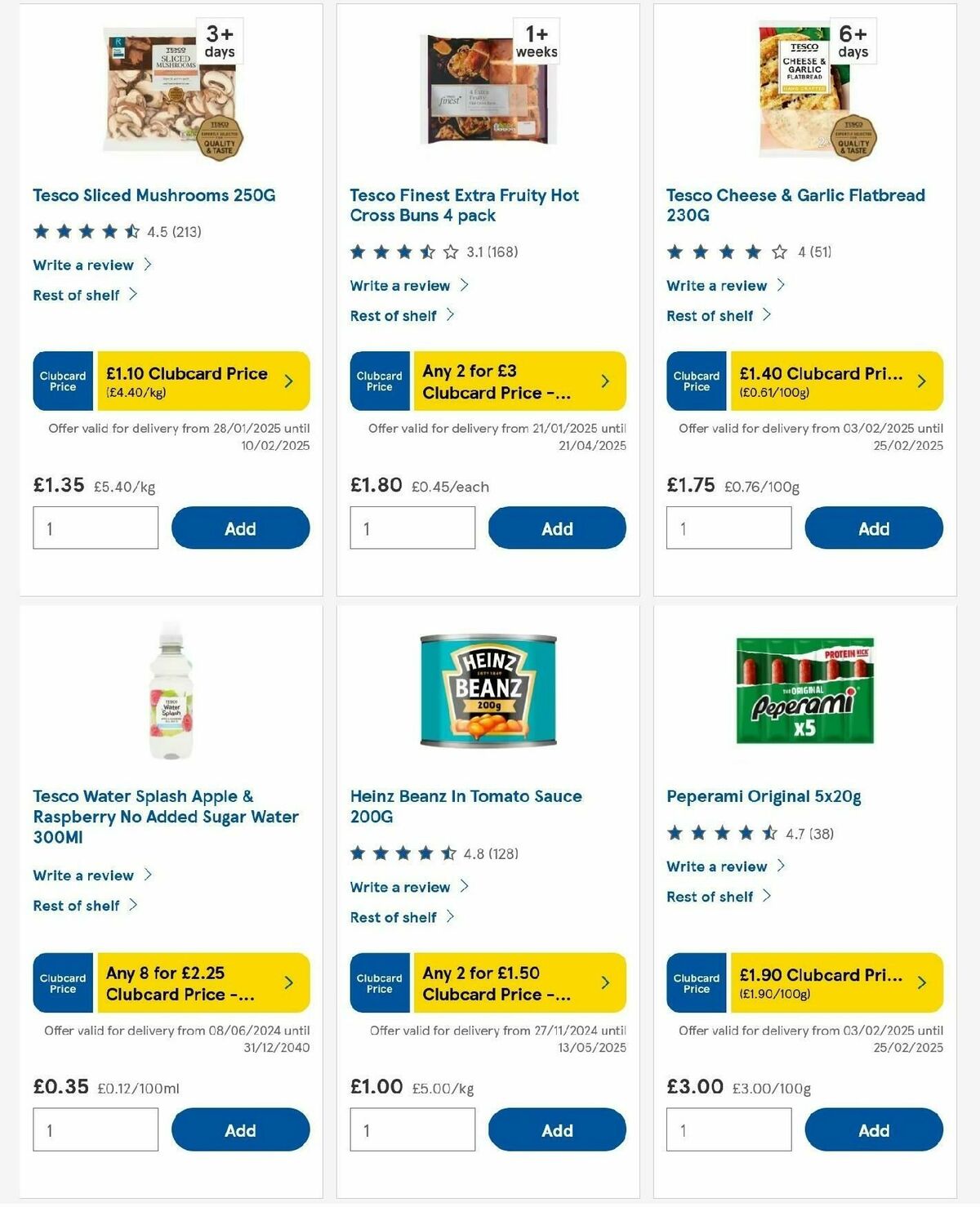 TESCO Offers from 6 February