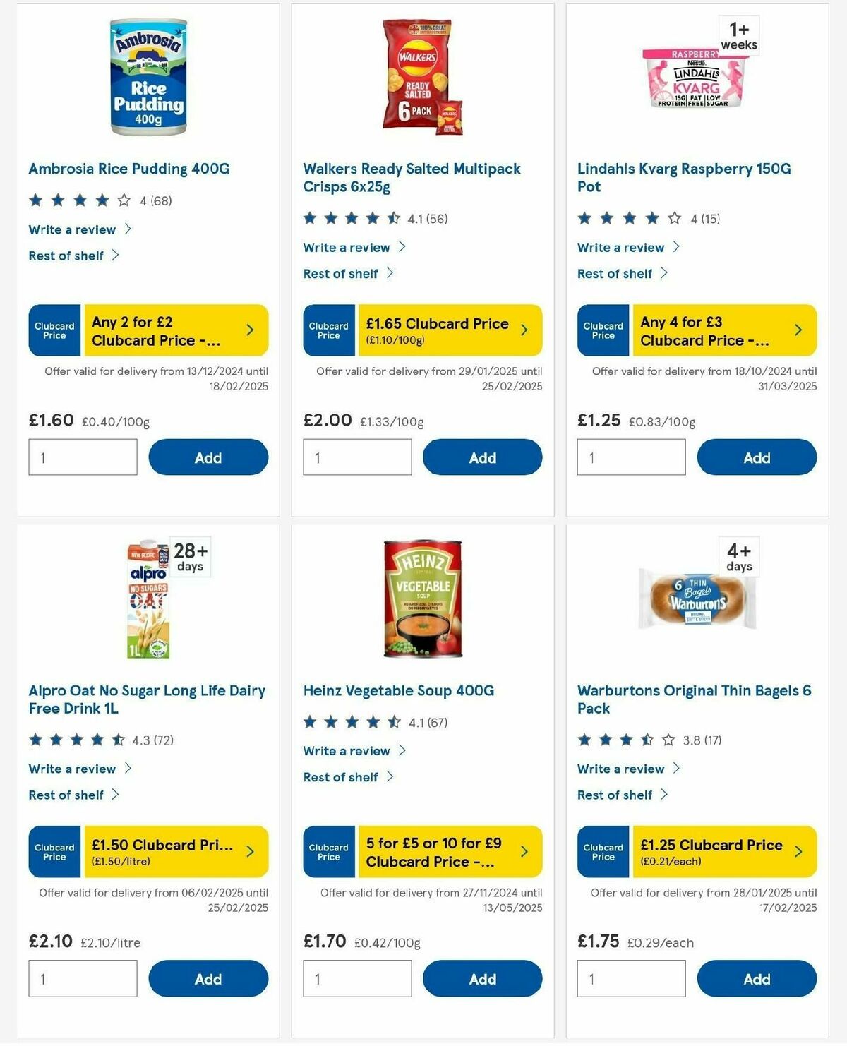 TESCO Offers from 6 February