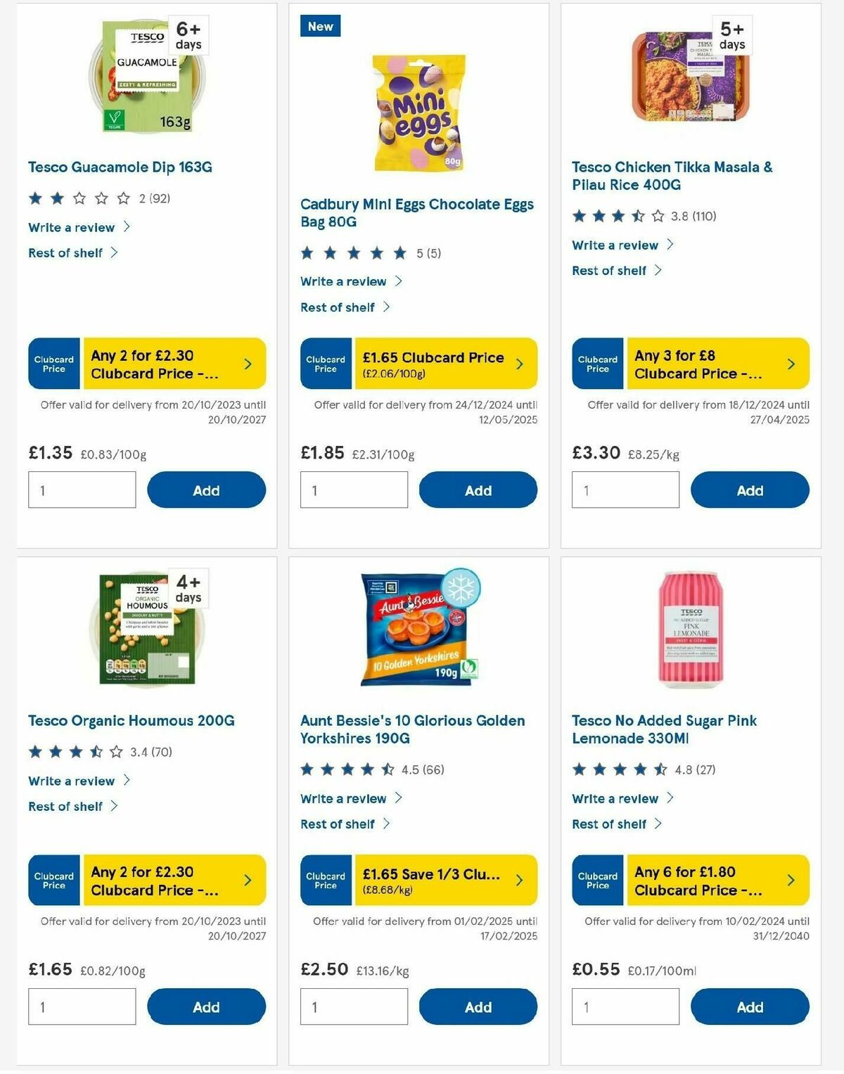 TESCO Offers from 6 February