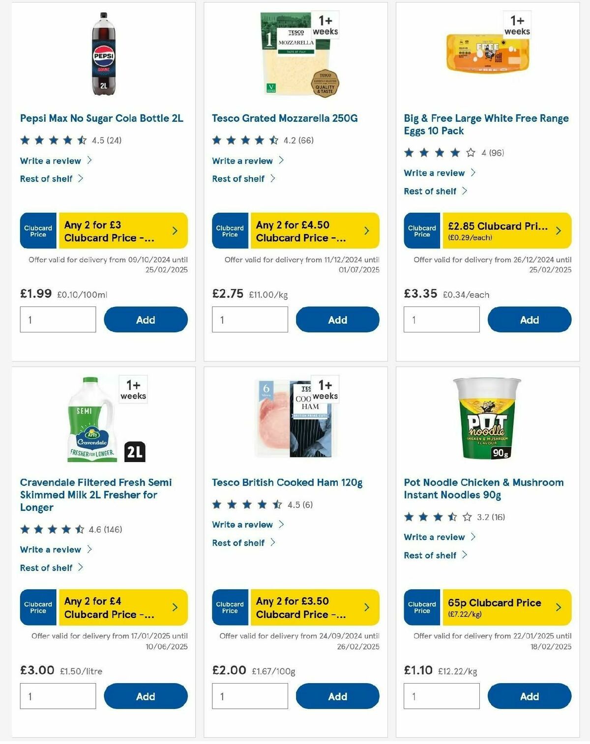 TESCO Offers from 6 February