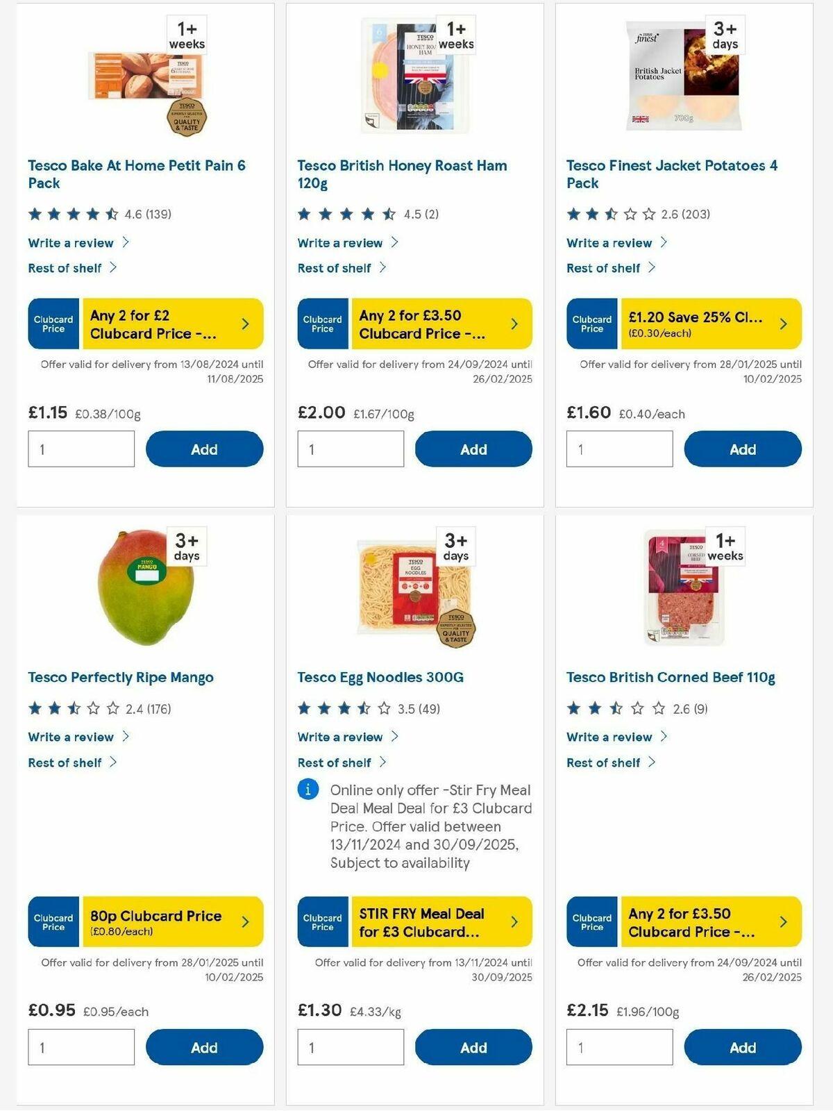 TESCO Offers from 6 February