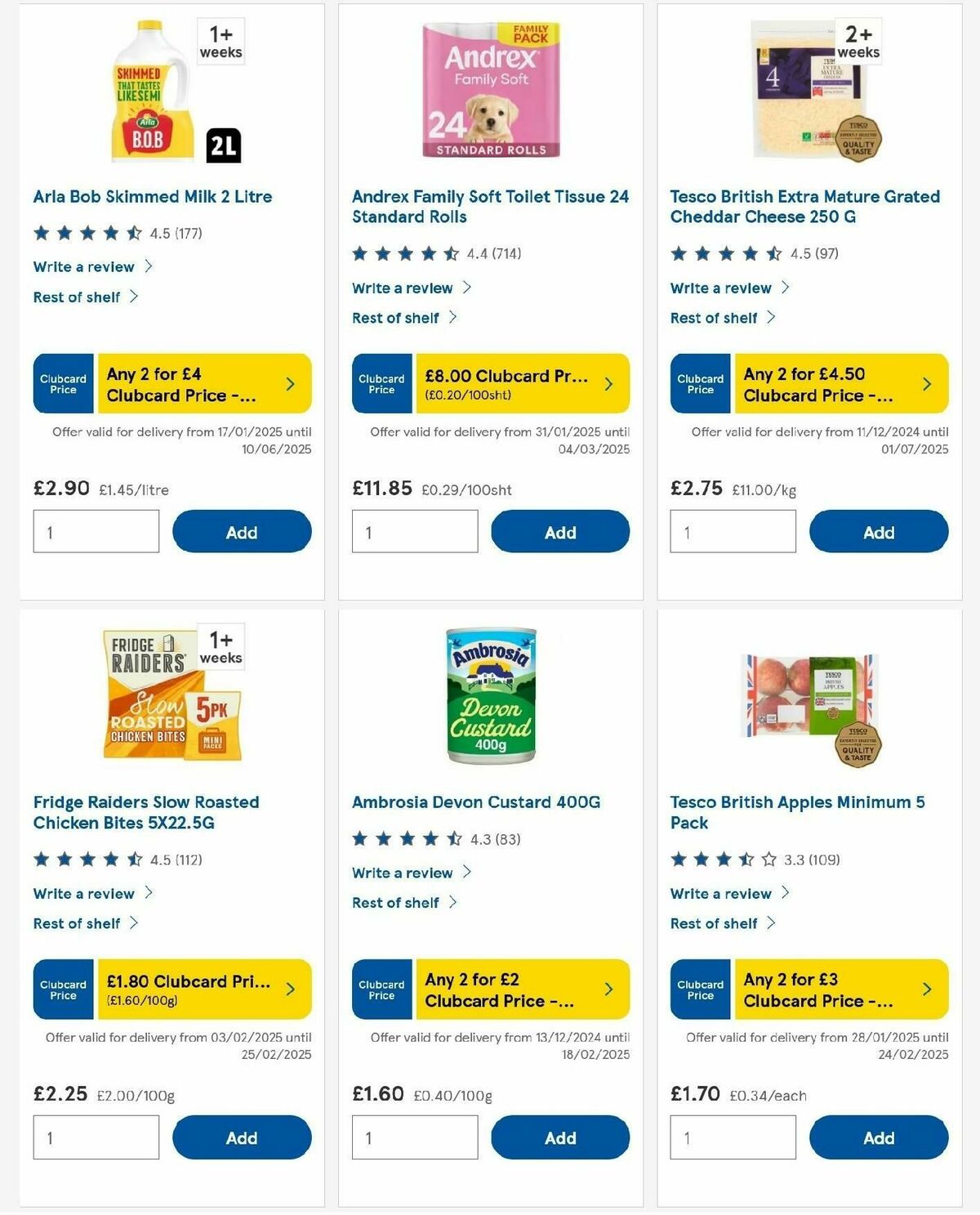 TESCO Offers from 6 February