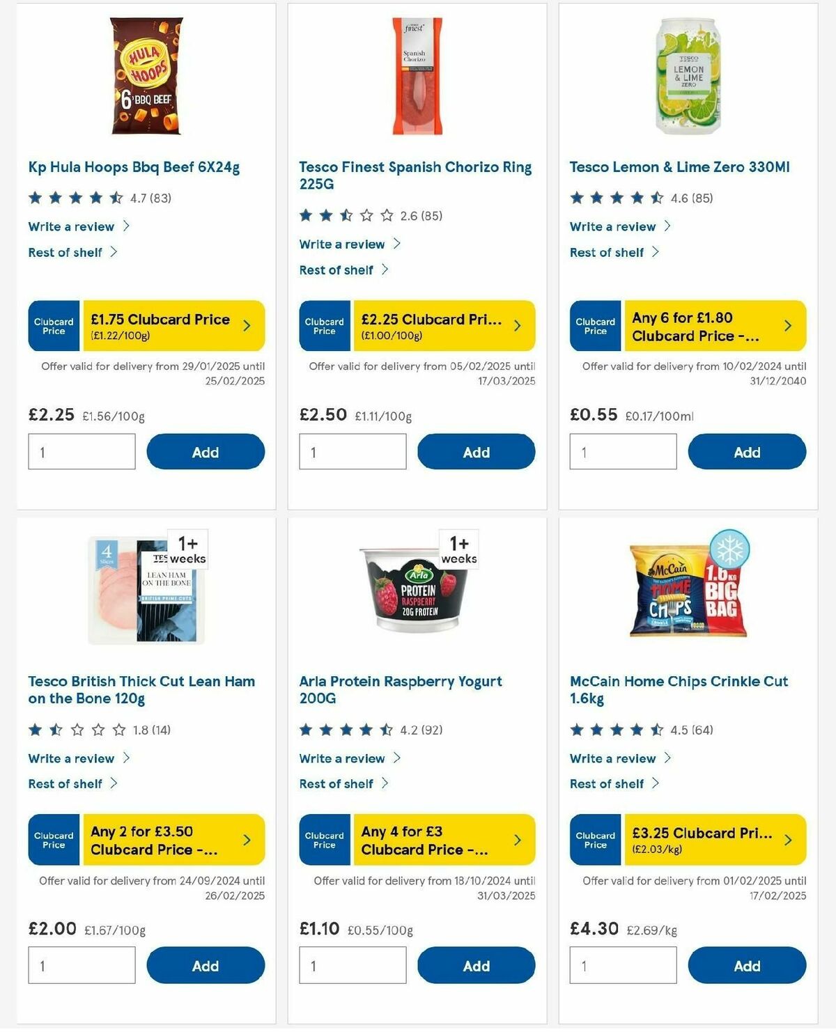TESCO Offers from 13 February