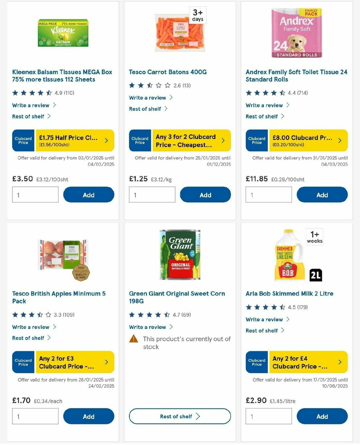 TESCO Offers from 13 February