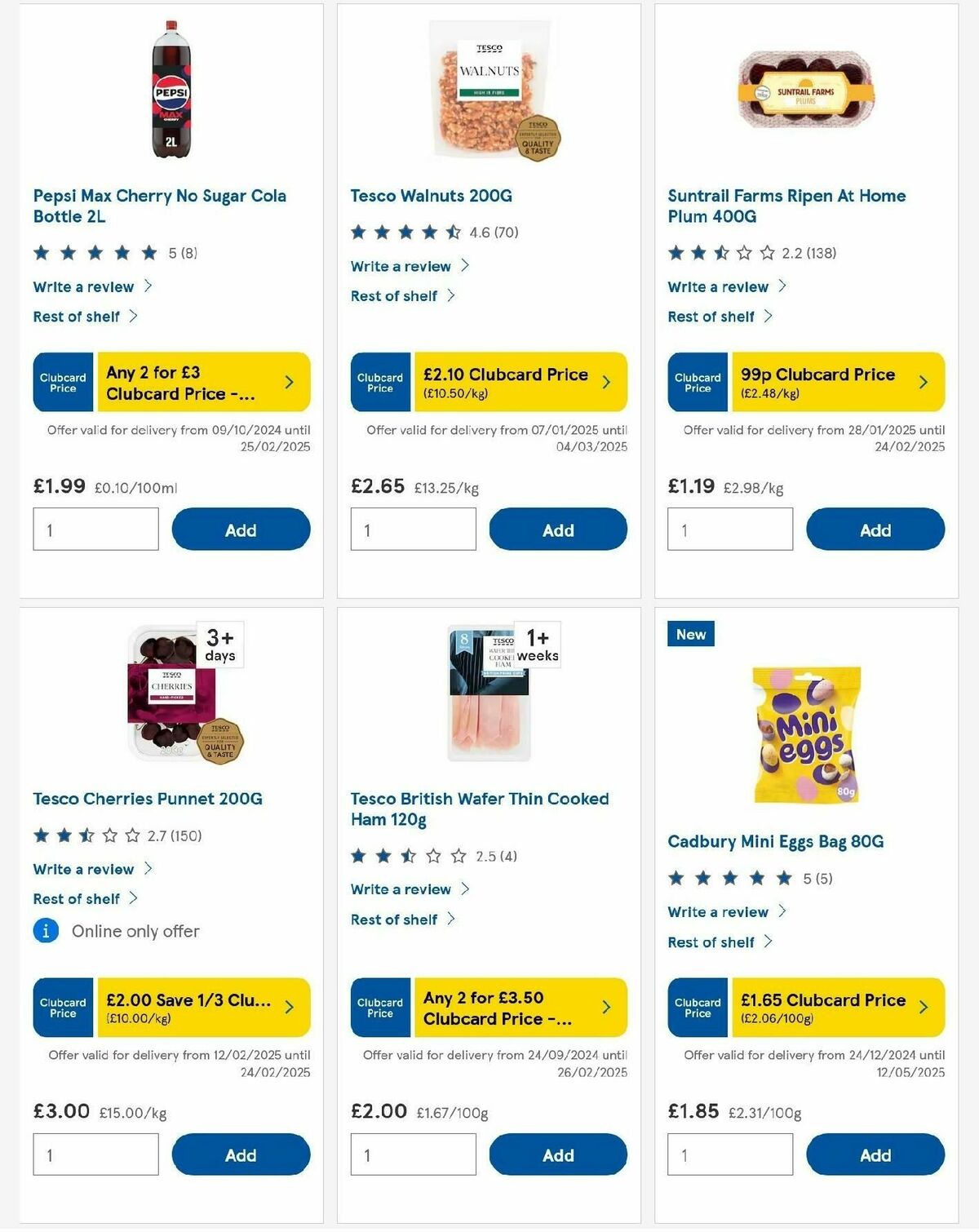 TESCO Offers from 13 February