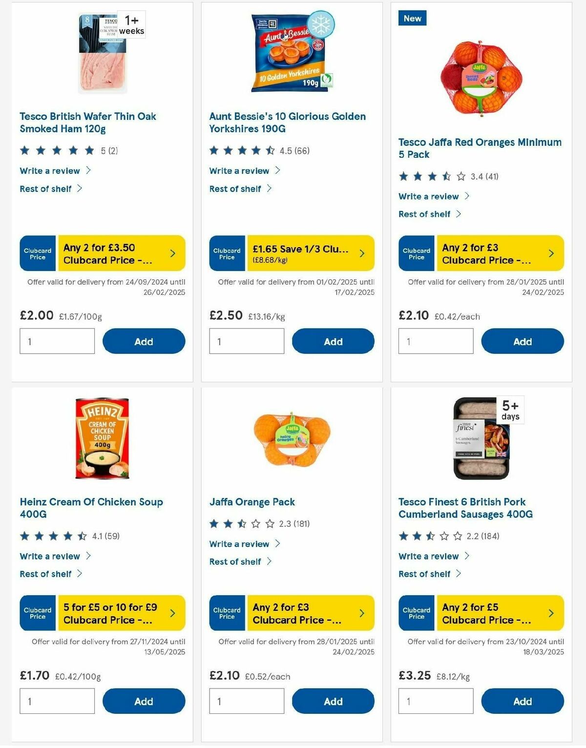 TESCO Offers from 13 February