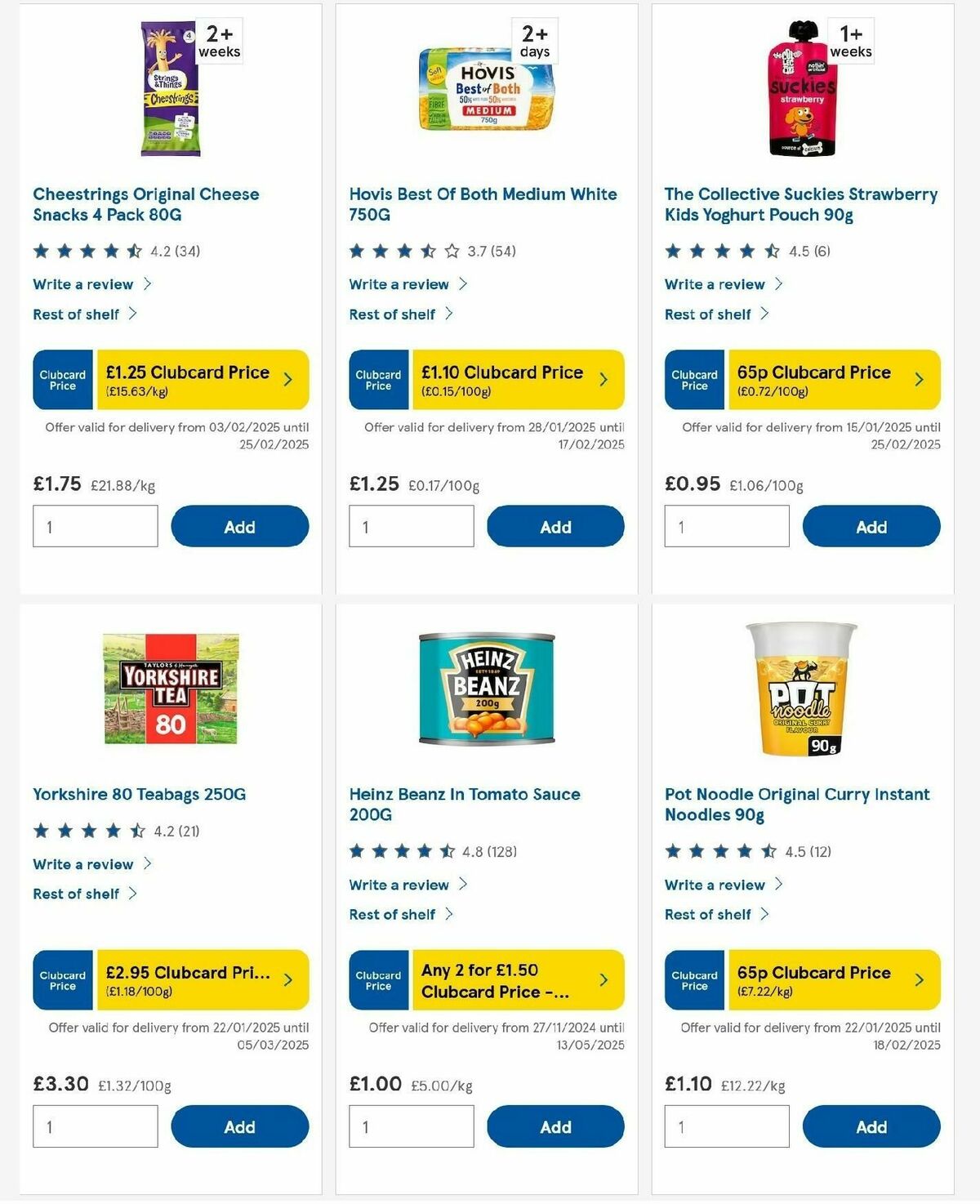 TESCO Offers from 13 February