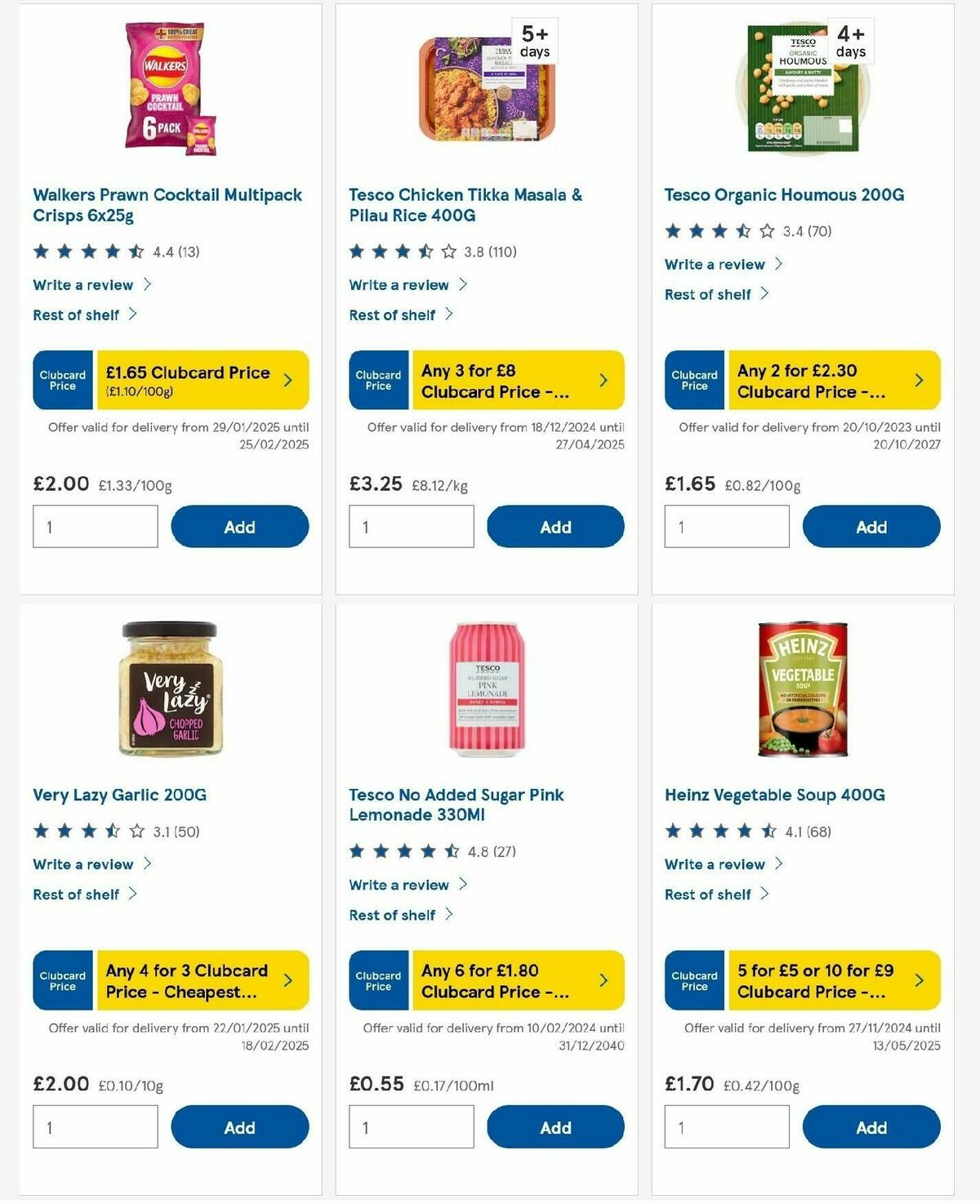 TESCO Offers from 13 February