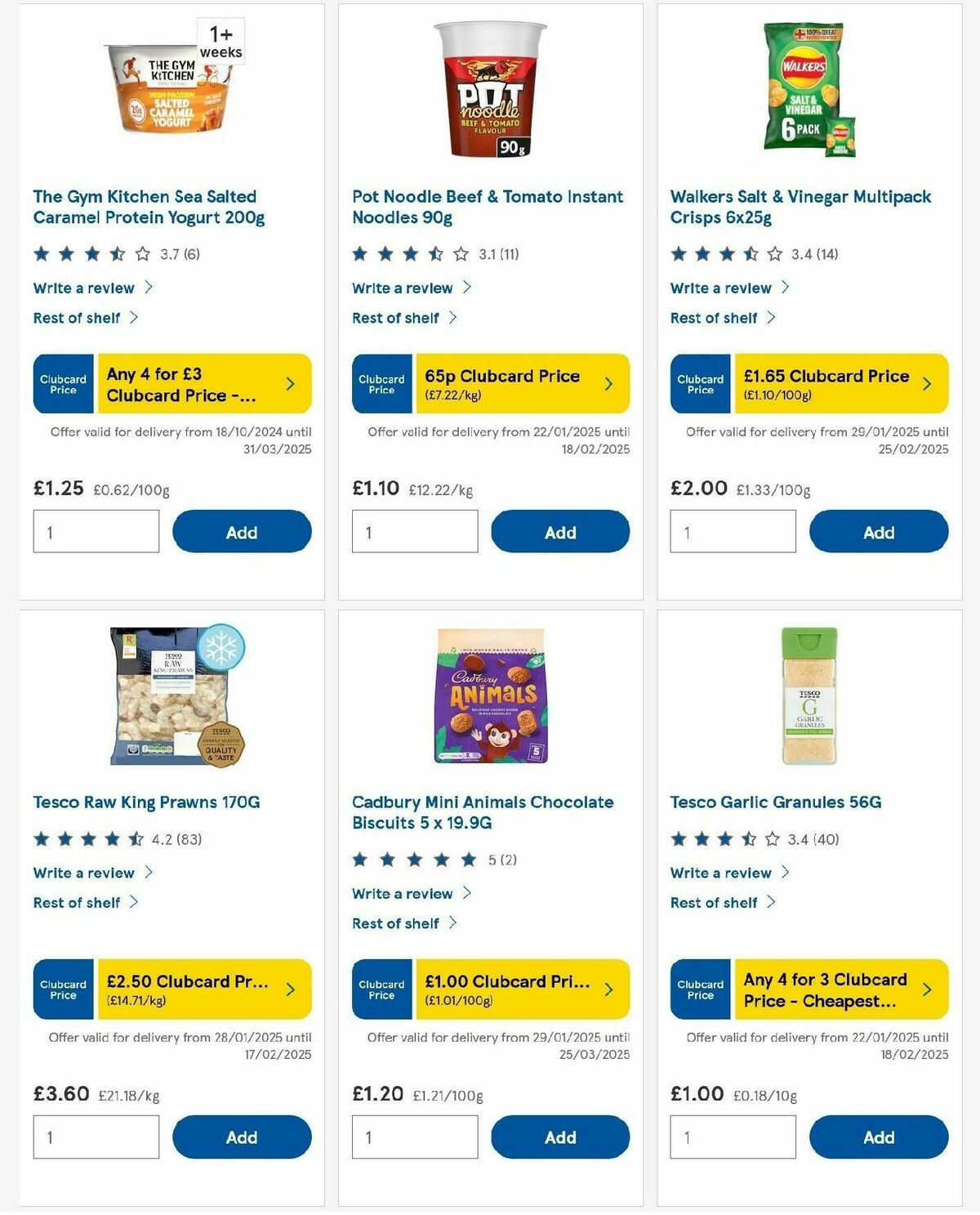 TESCO Offers from 13 February