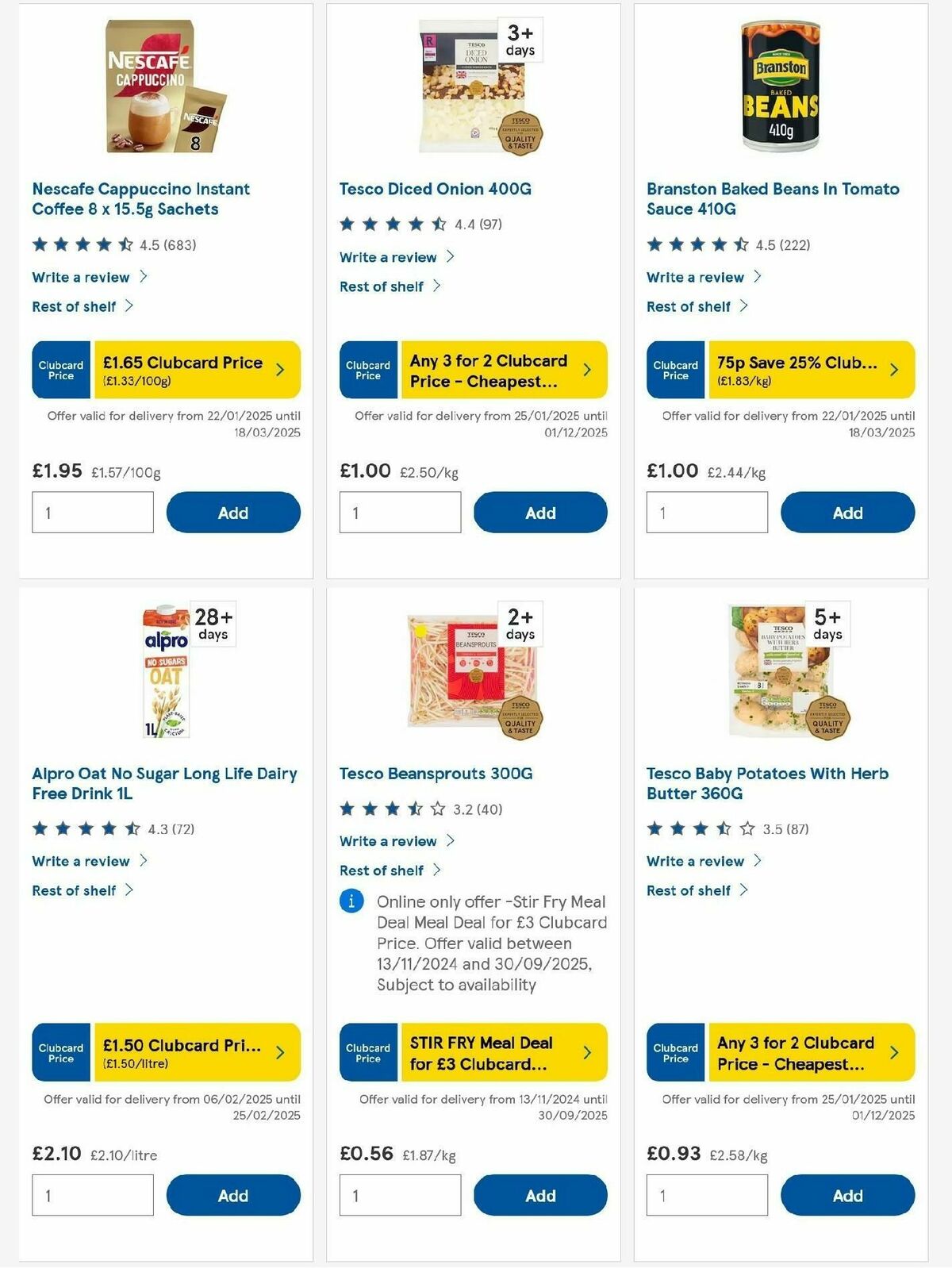 TESCO Offers from 13 February