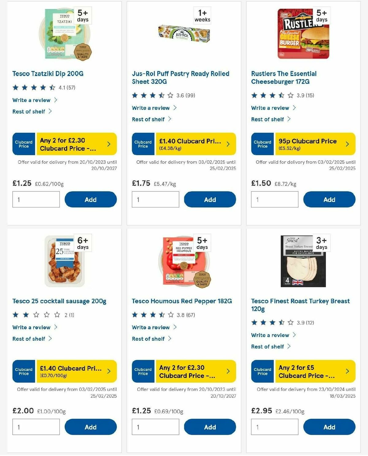 TESCO Offers from 13 February
