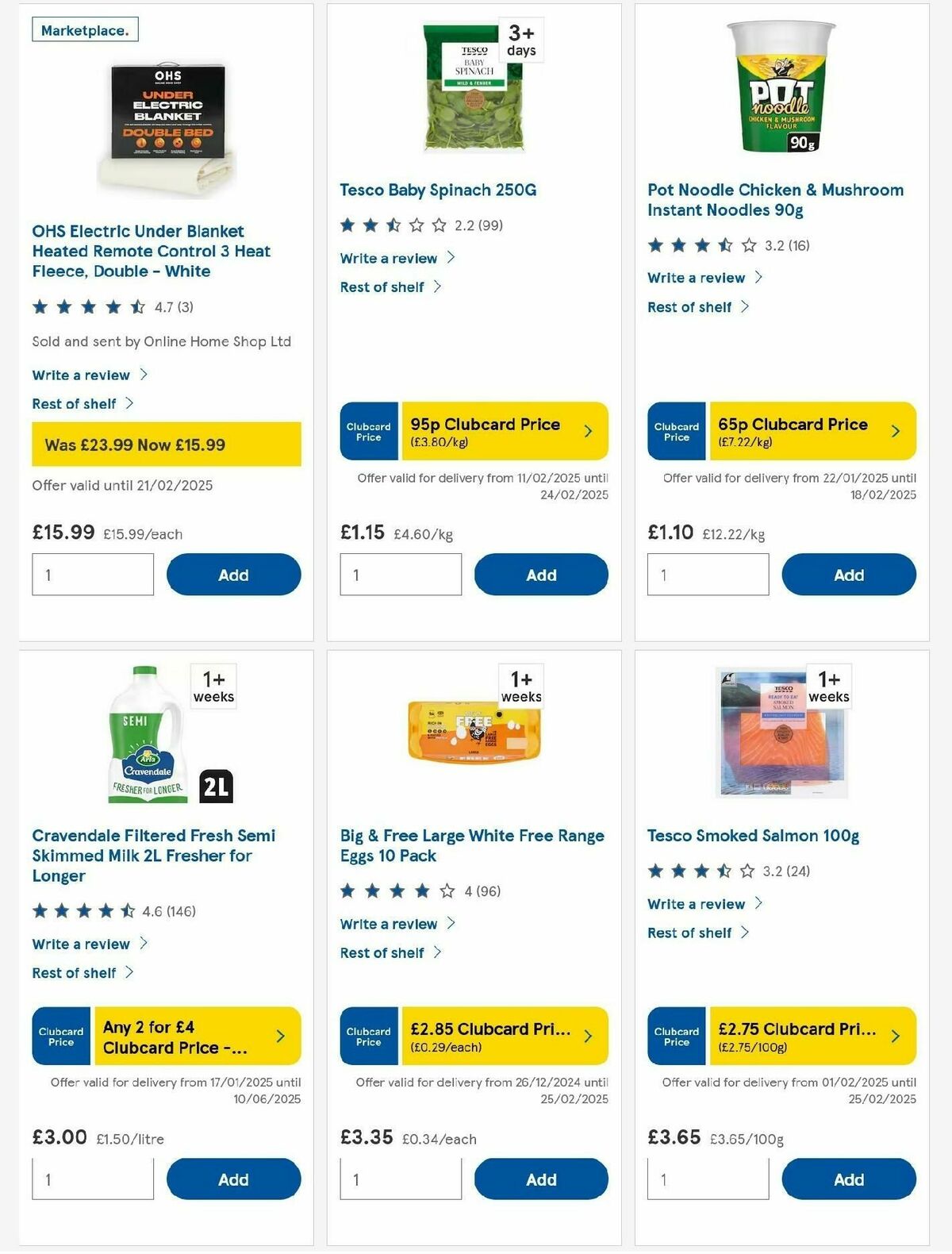 TESCO Offers from 13 February