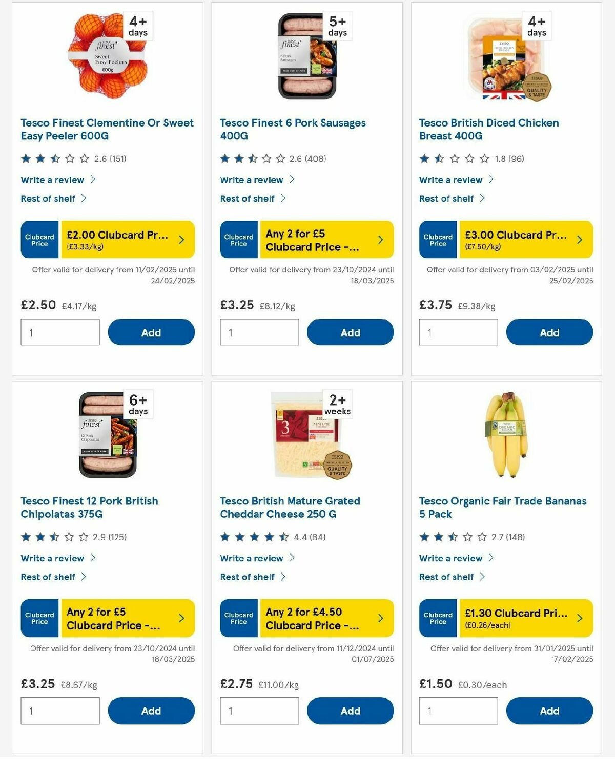 TESCO Offers from 13 February