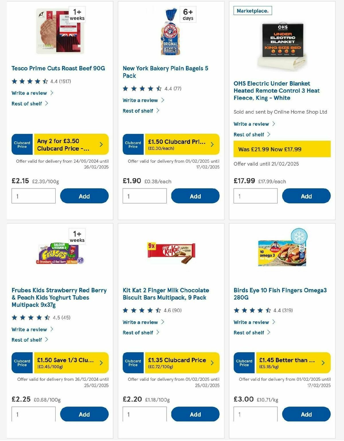 TESCO Offers from 13 February