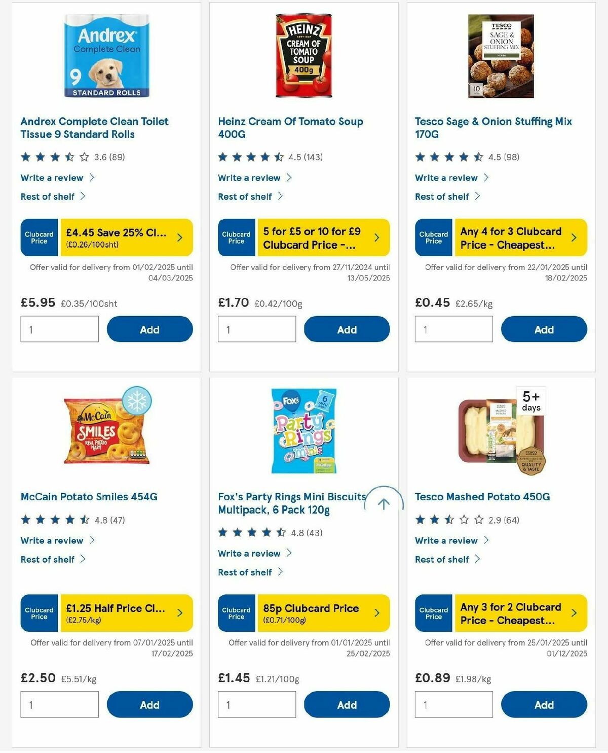 TESCO Offers from 13 February