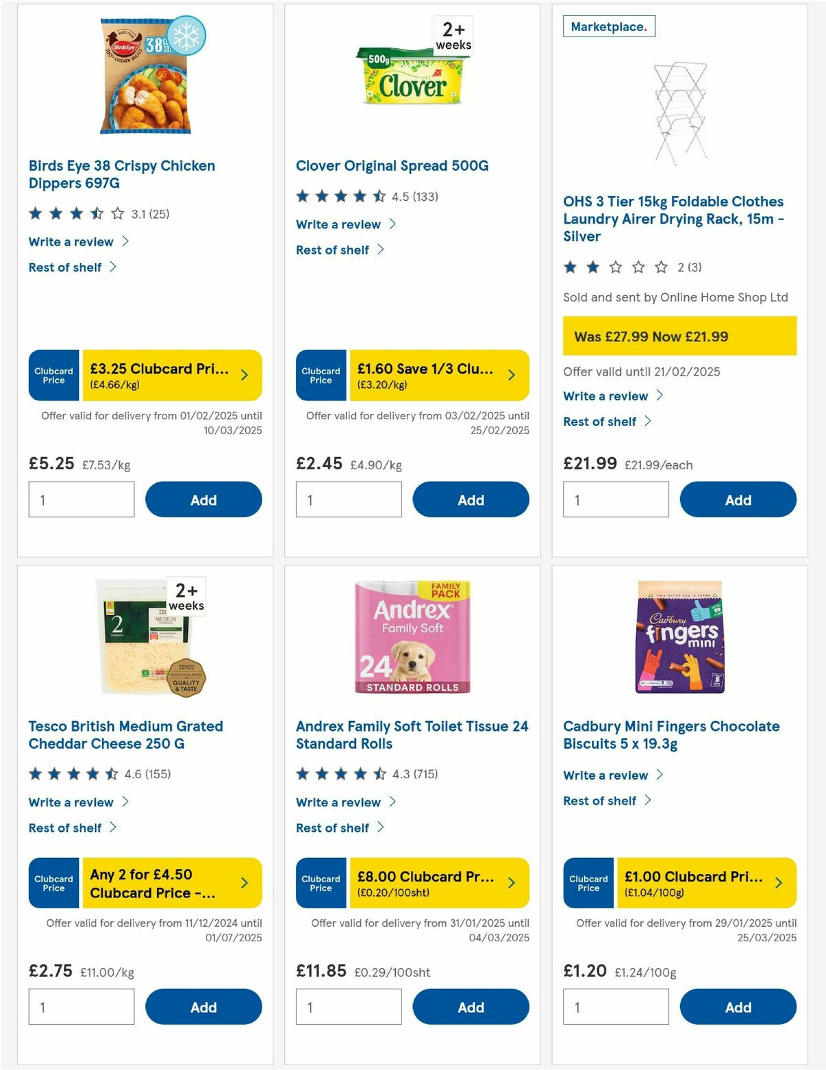 TESCO Offers from 20 February