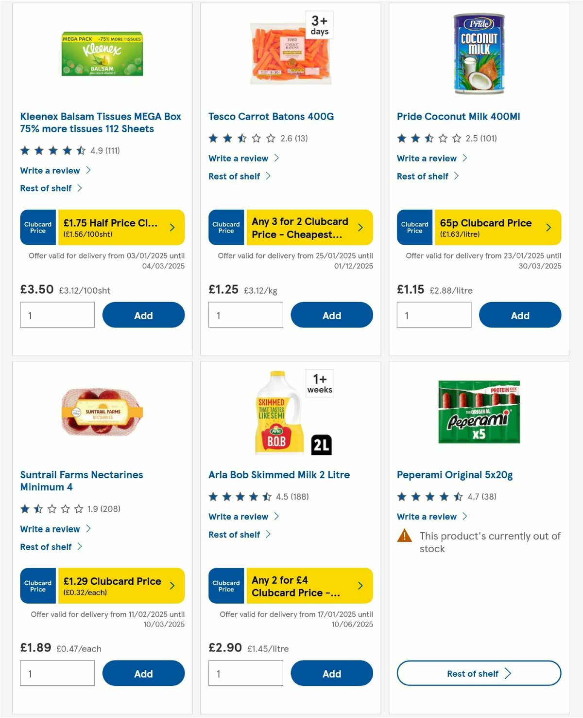 TESCO Offers from 20 February