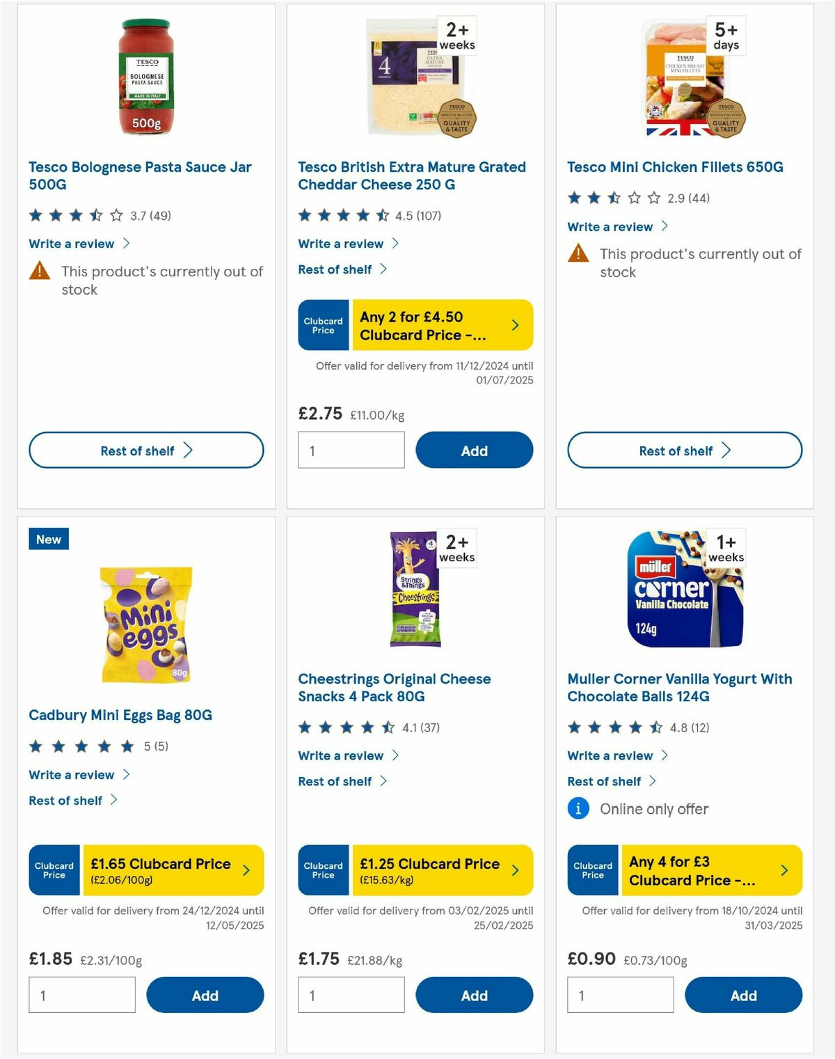 TESCO Offers from 20 February
