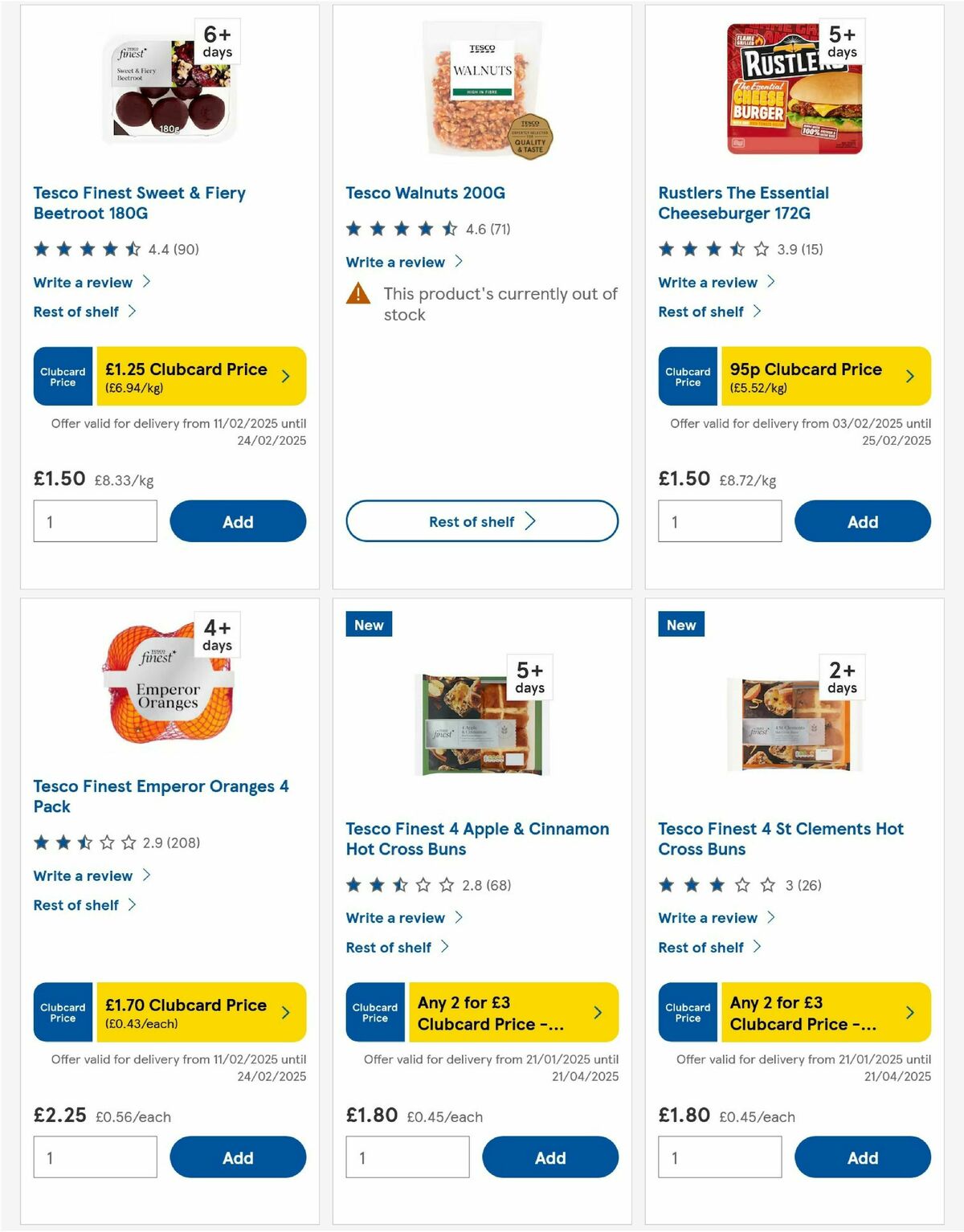 TESCO Offers from 20 February