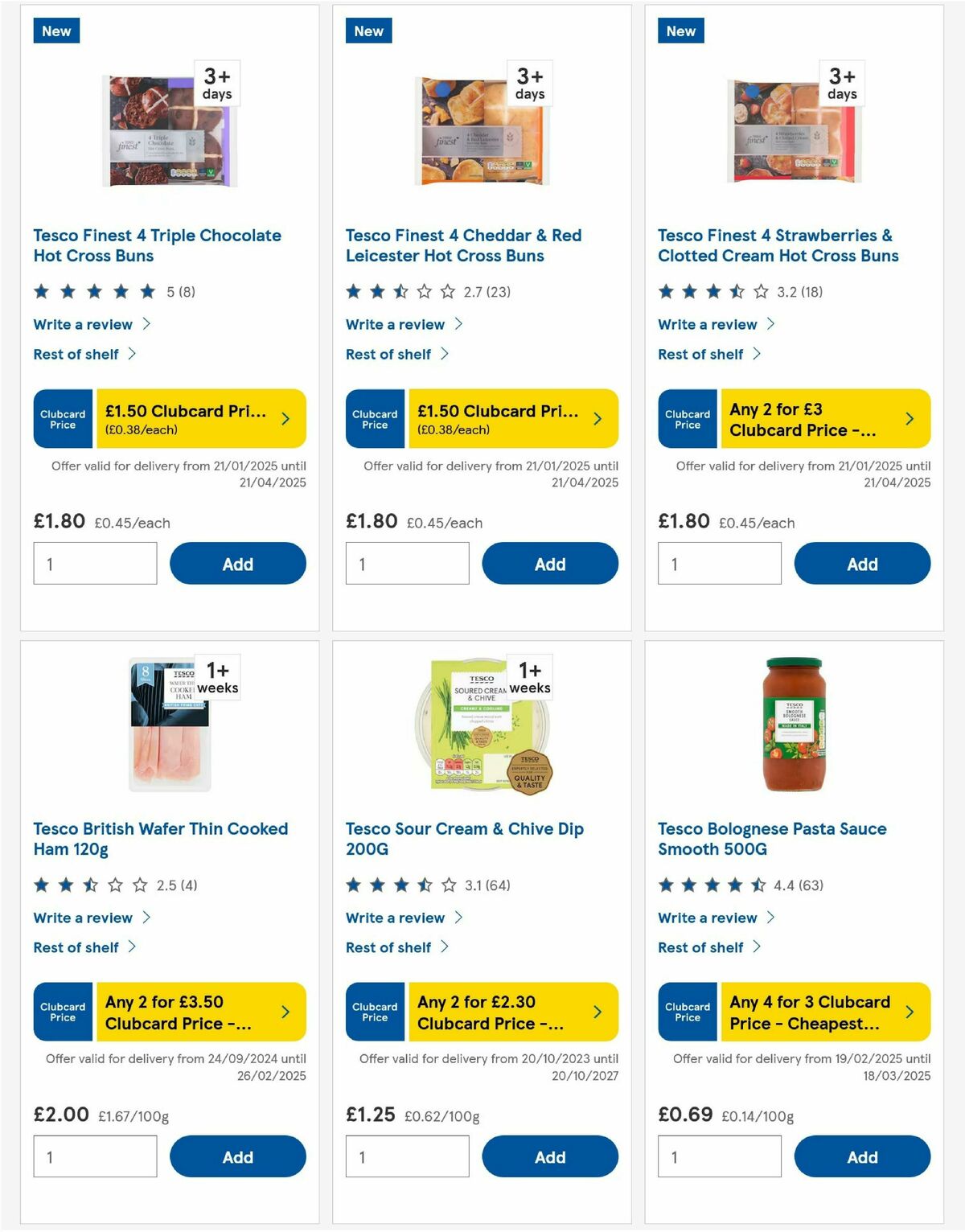 TESCO Offers from 20 February