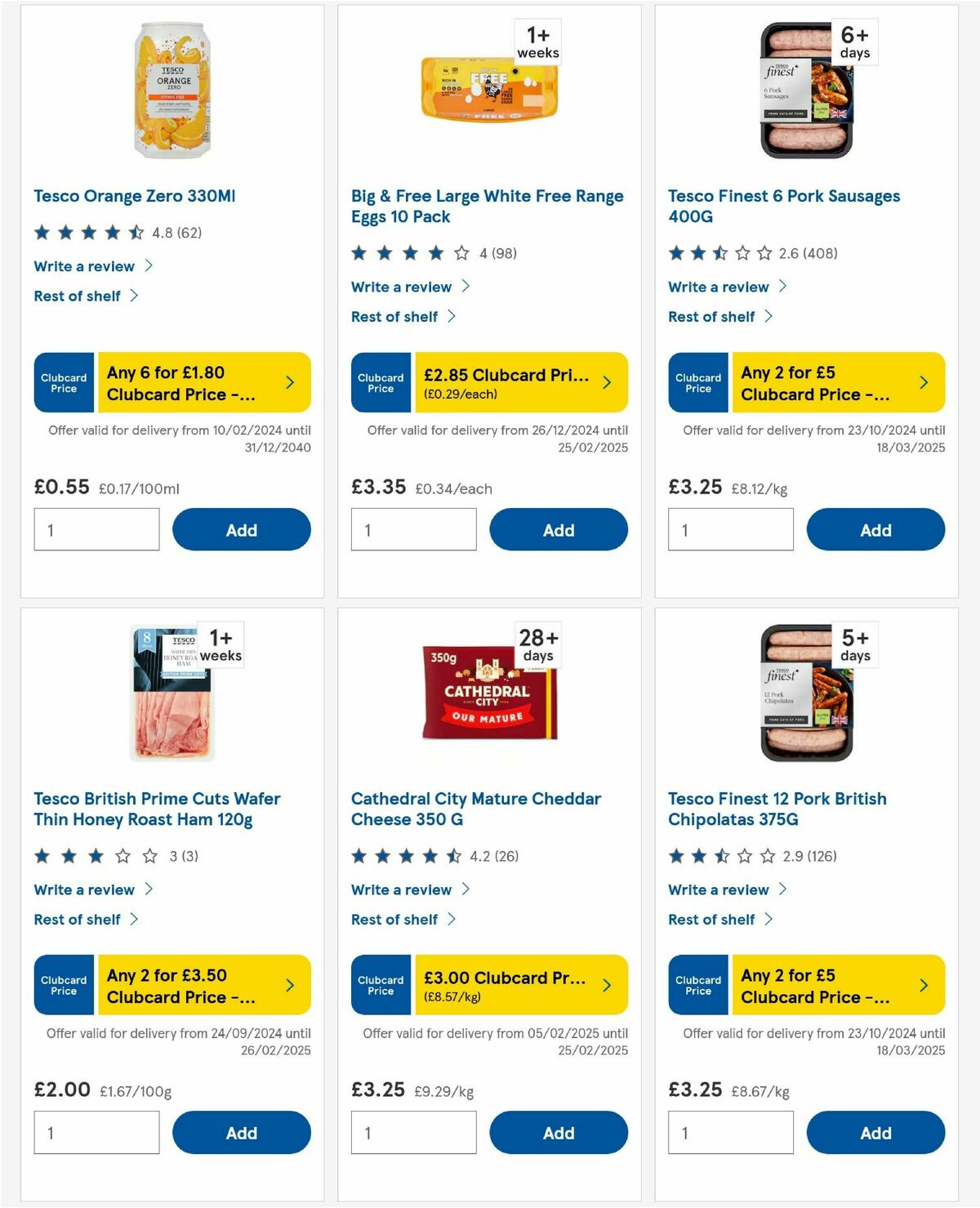 TESCO Offers from 20 February