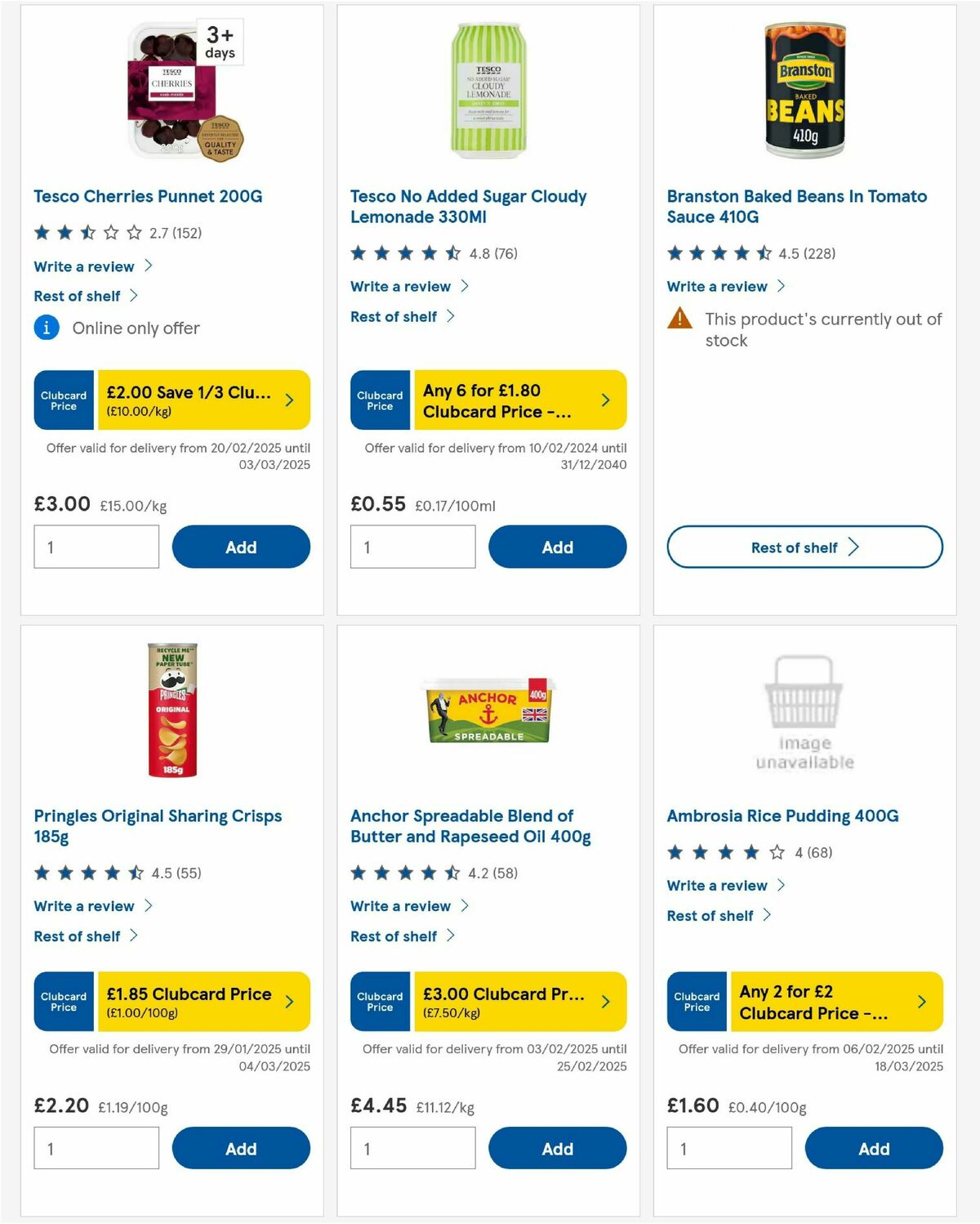 TESCO Offers from 20 February