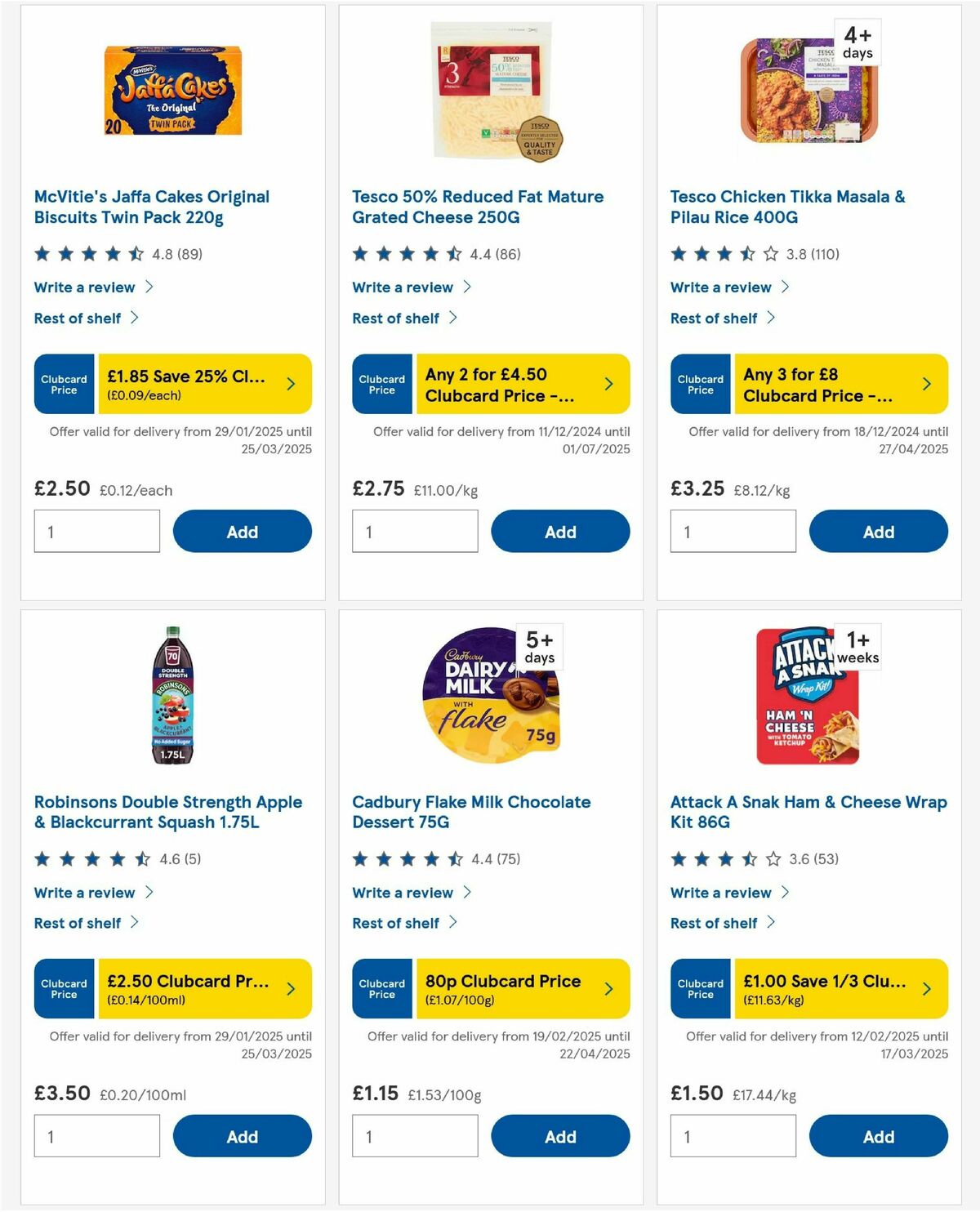 TESCO Offers from 20 February