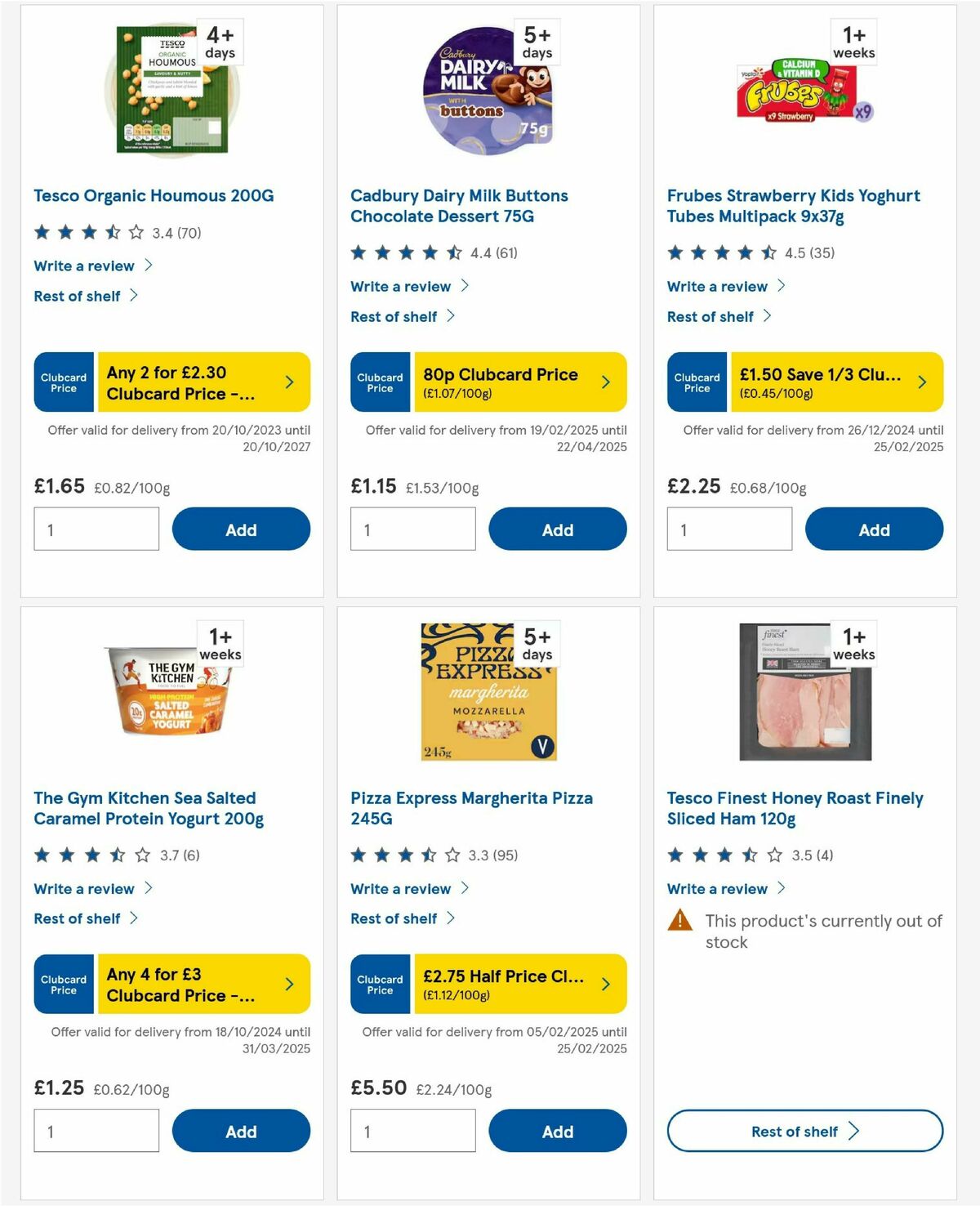 TESCO Offers from 20 February