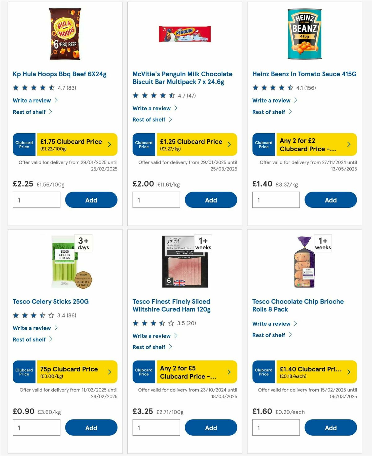 TESCO Offers from 20 February