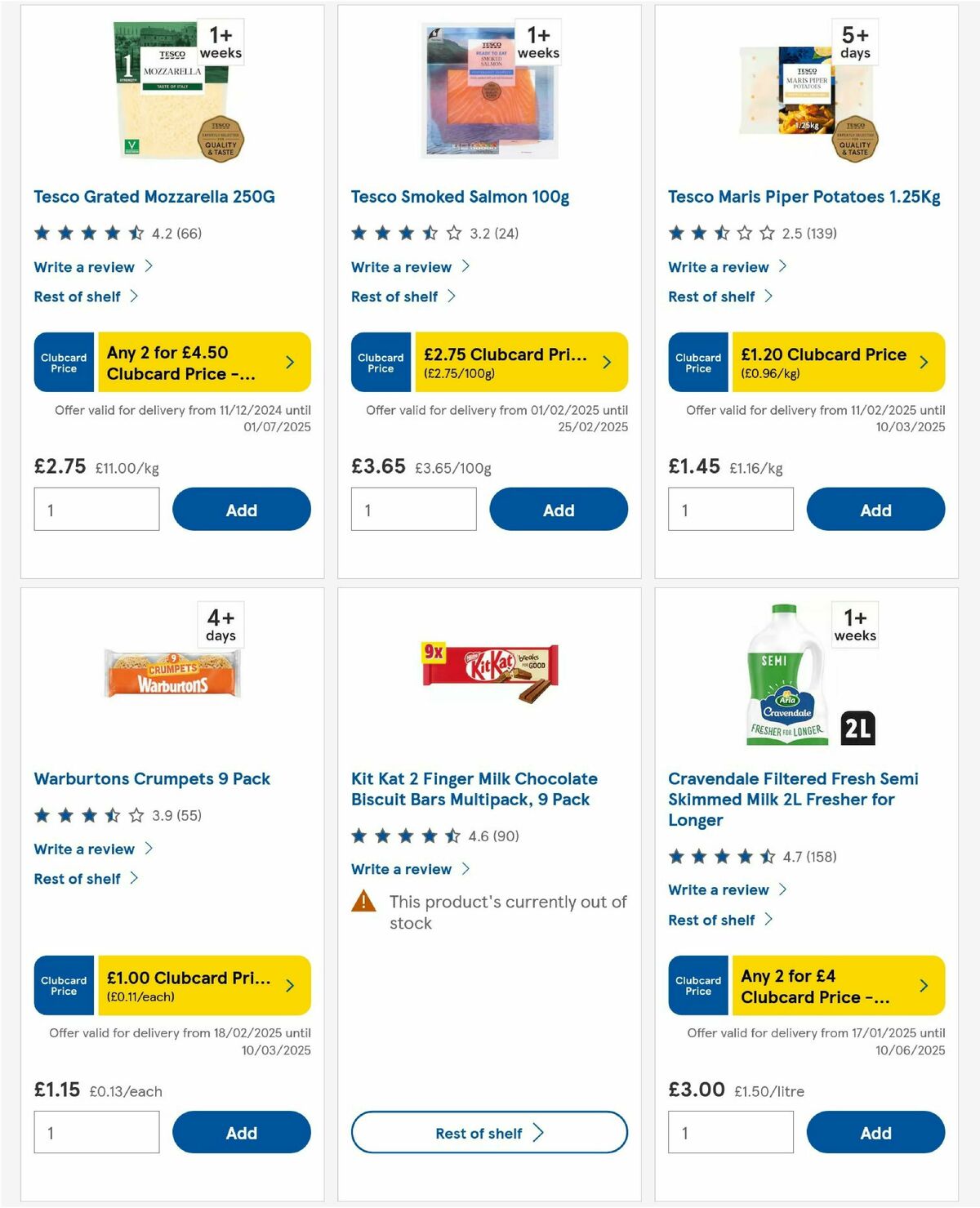 TESCO Offers from 20 February