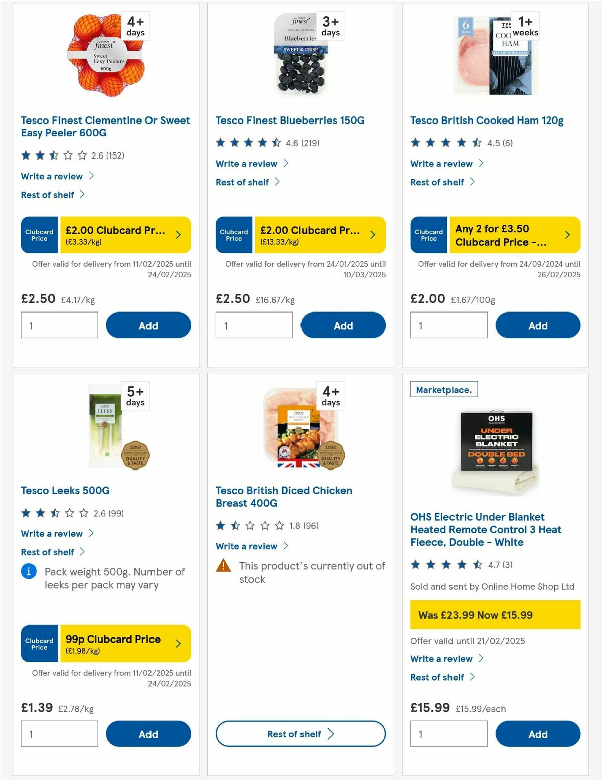 TESCO Offers from 20 February