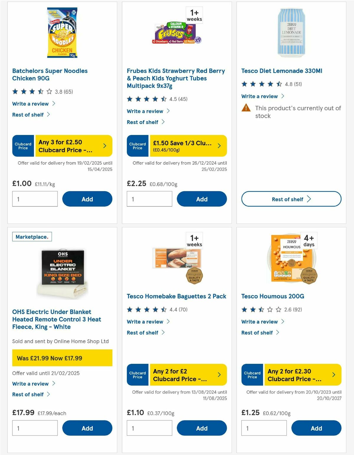 TESCO Offers from 20 February