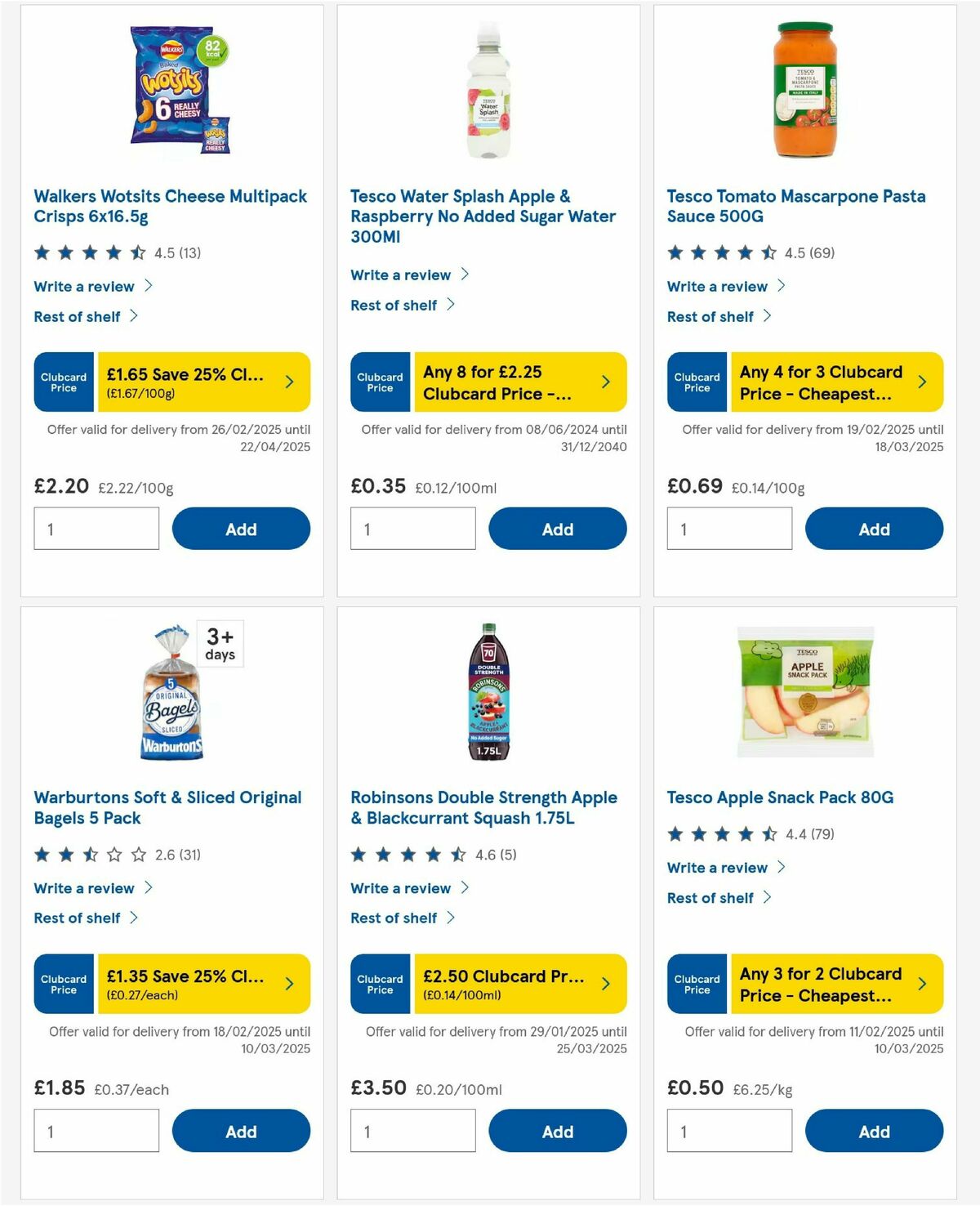 TESCO Offers from 27 February