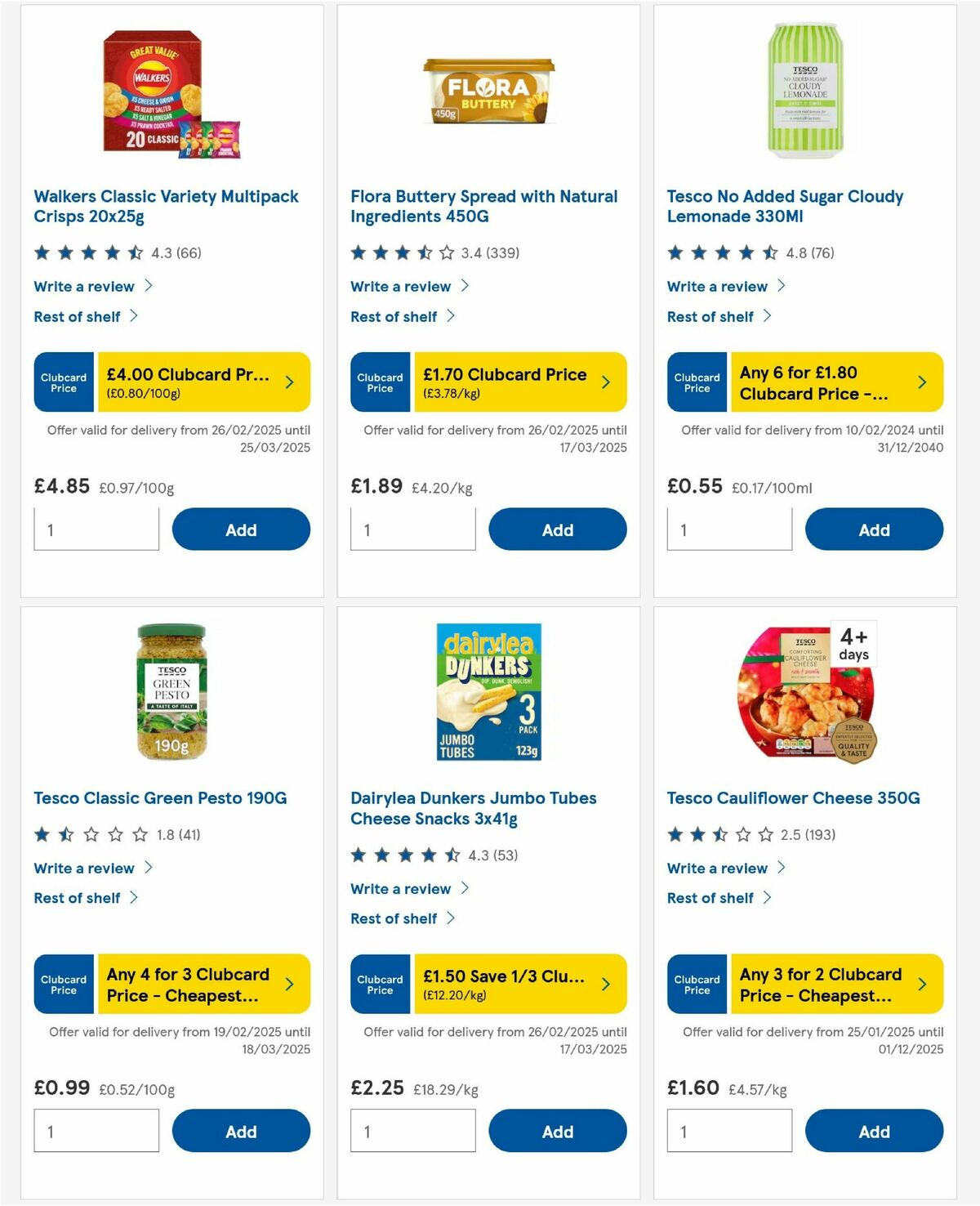 TESCO Offers from 27 February