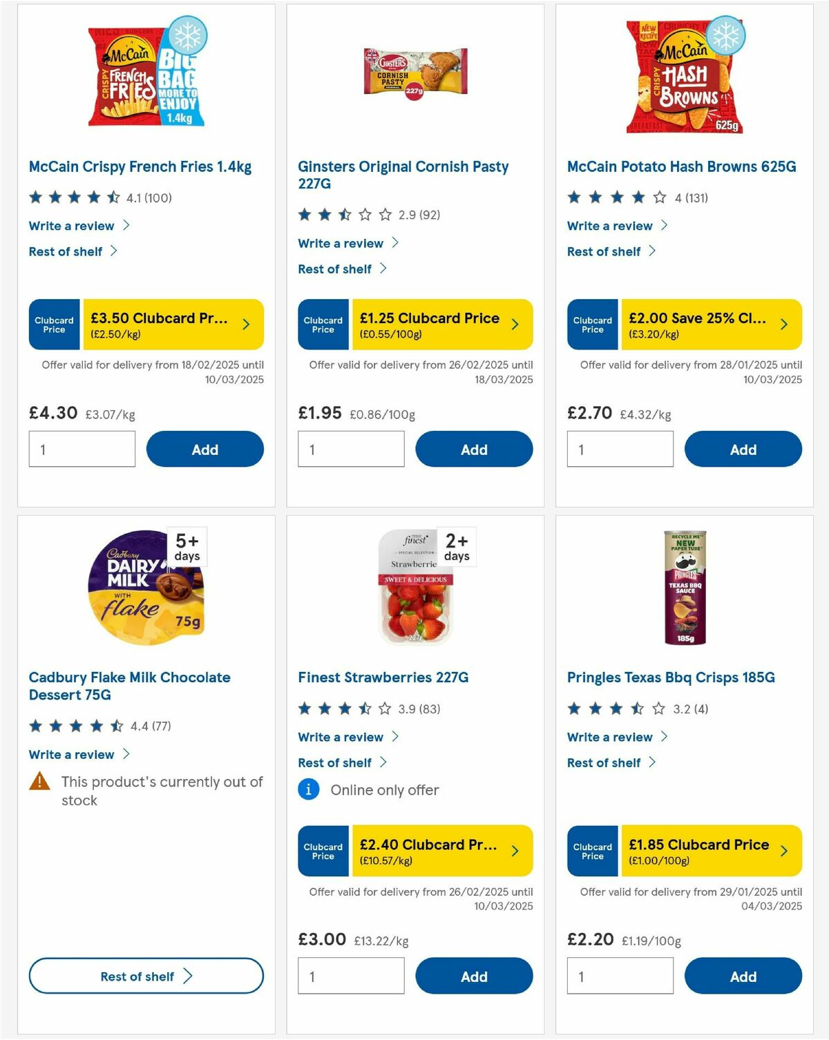 TESCO Offers from 27 February