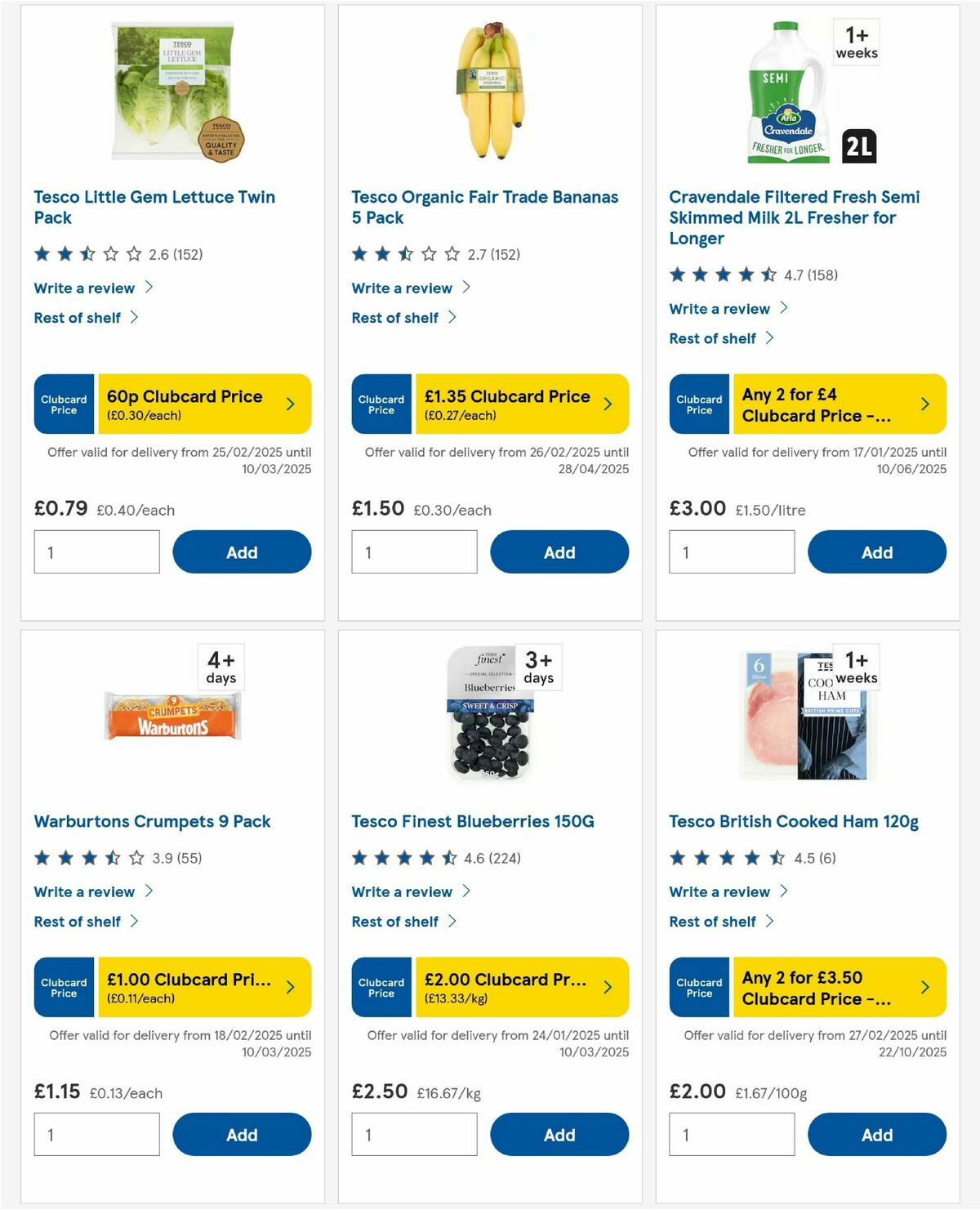 TESCO Offers from 27 February