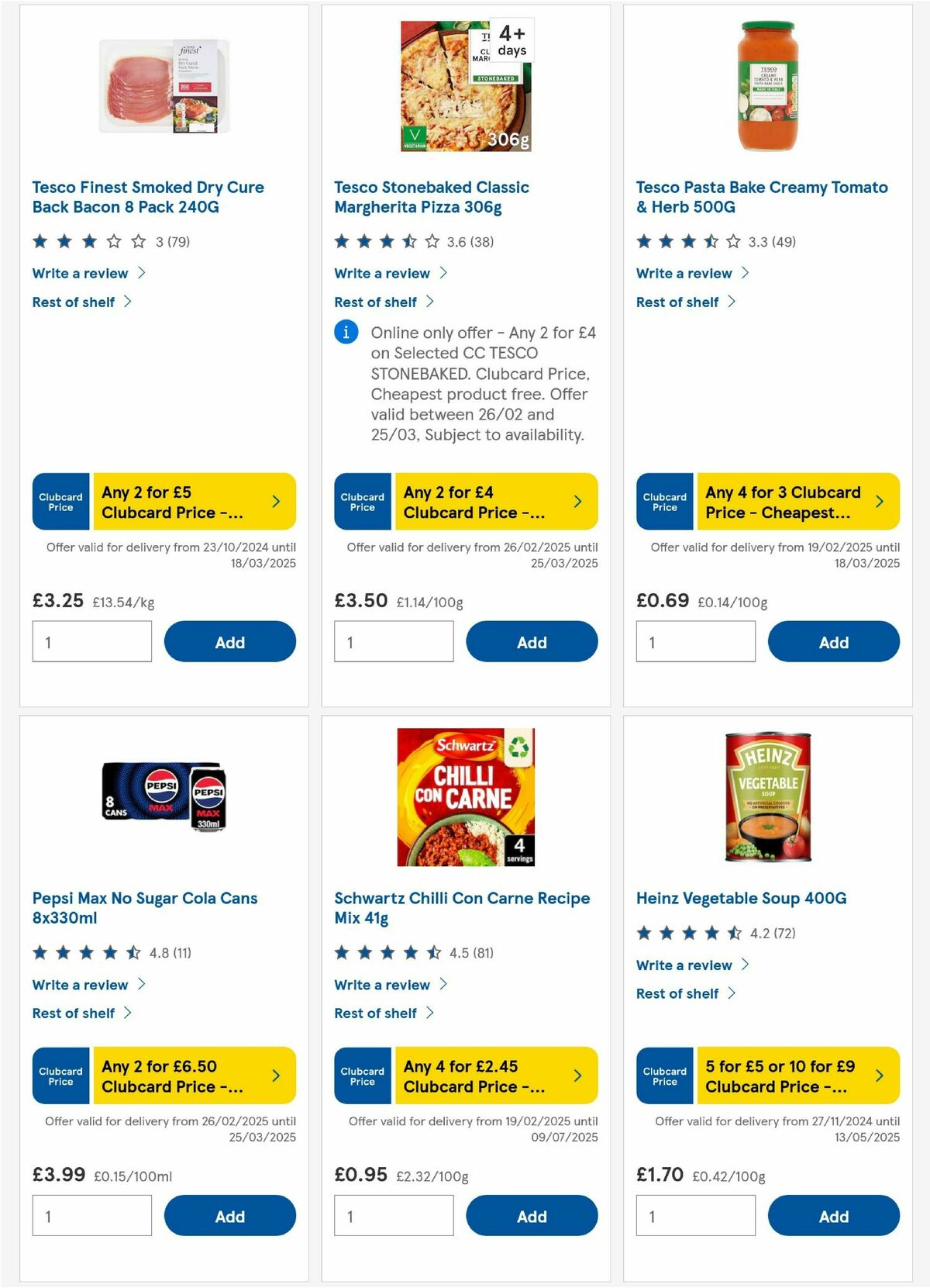 TESCO Offers from 27 February
