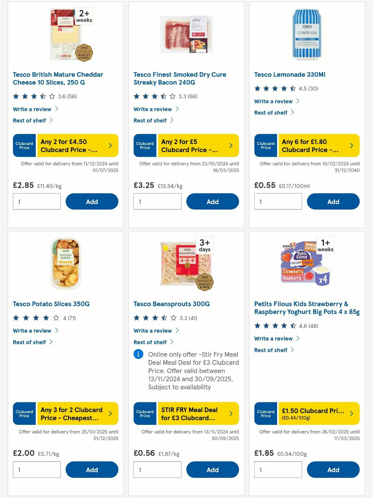 TESCO Offers from 27 February