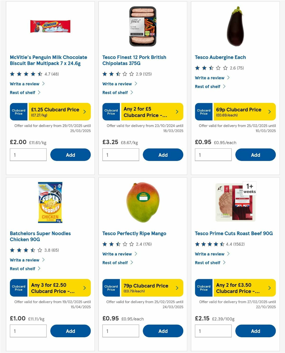 TESCO Offers from 27 February