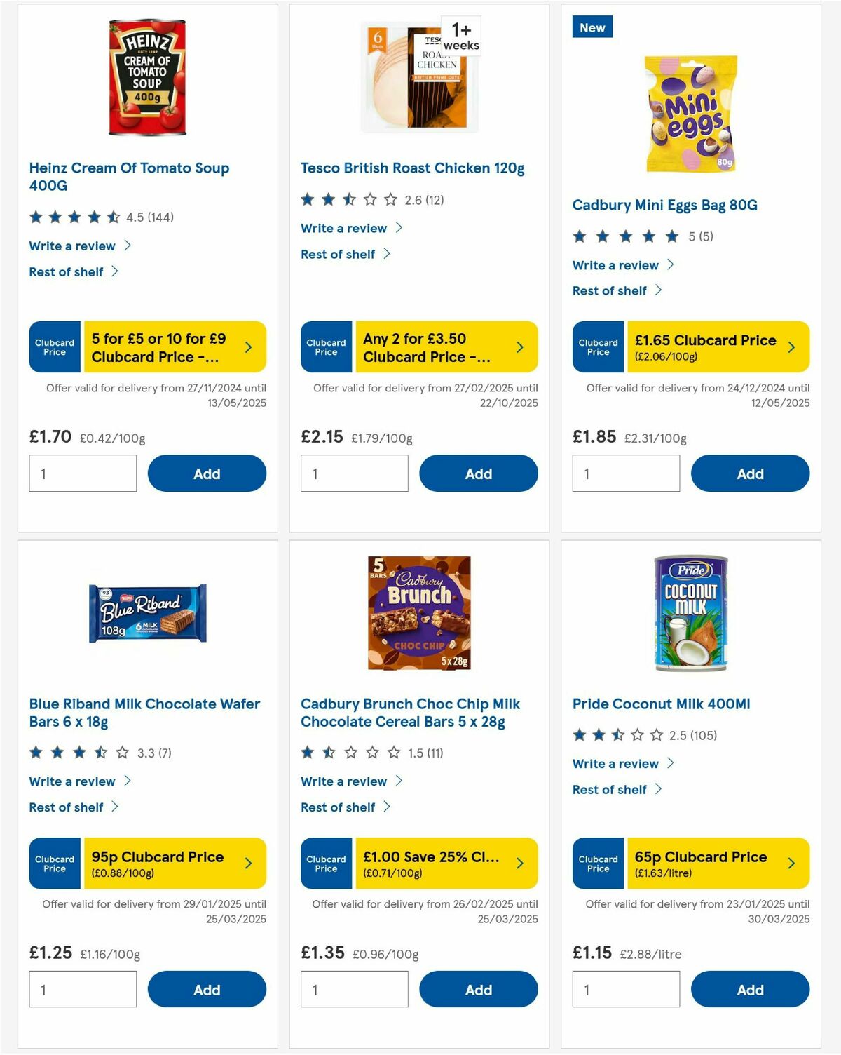 TESCO Offers from 27 February
